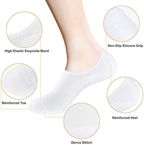 No Show Socks for Men 6/8 pack Cotton Thin Low Cut Non Slip for Sneakers - Picture 54 of 59