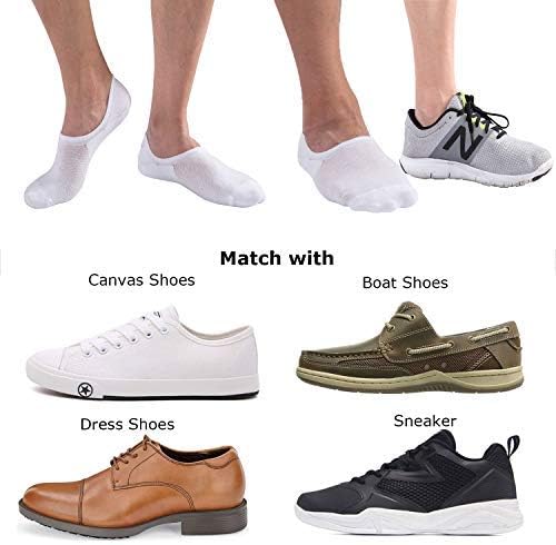 No Show Socks for Men 6/8 pack Cotton Thin Low Cut Non Slip for Sneakers - Picture 56 of 59