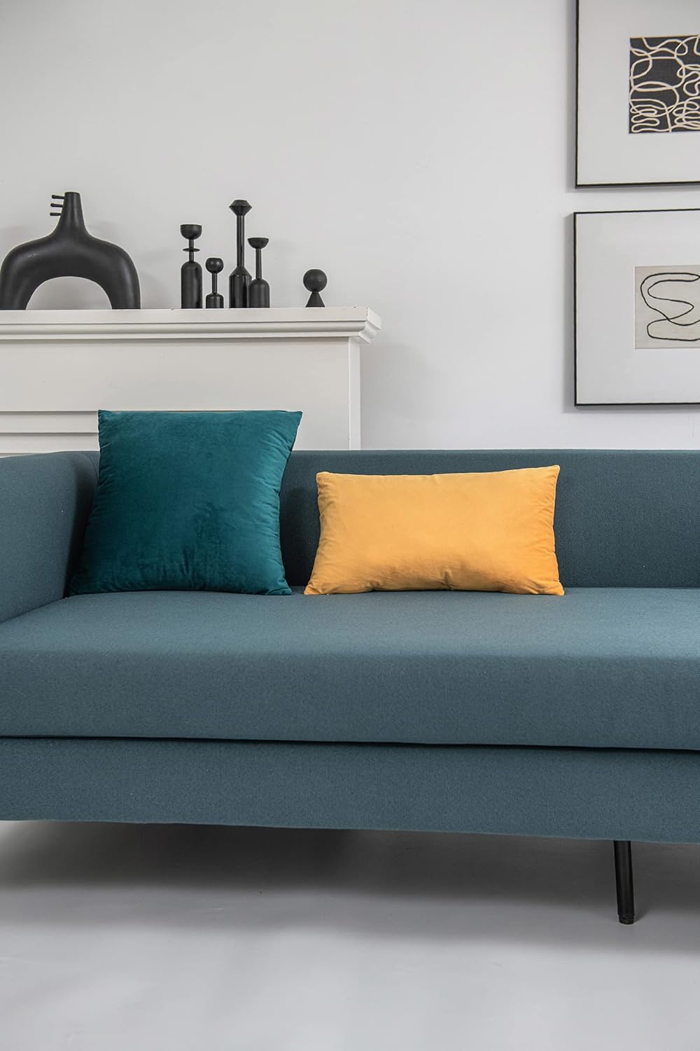 Fundas de almohada 2 piezas acogedoras fundas de almohada decorativas de terciopelo suave para decoración del hogar - Imagen 38 de 271