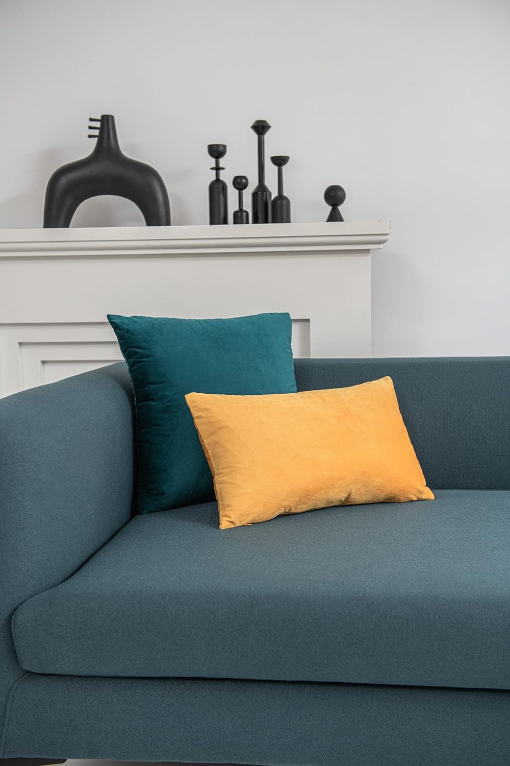 Fundas de almohada 2 piezas acogedoras fundas de almohada decorativas de terciopelo suave para decoración del hogar - Imagen 39 de 271