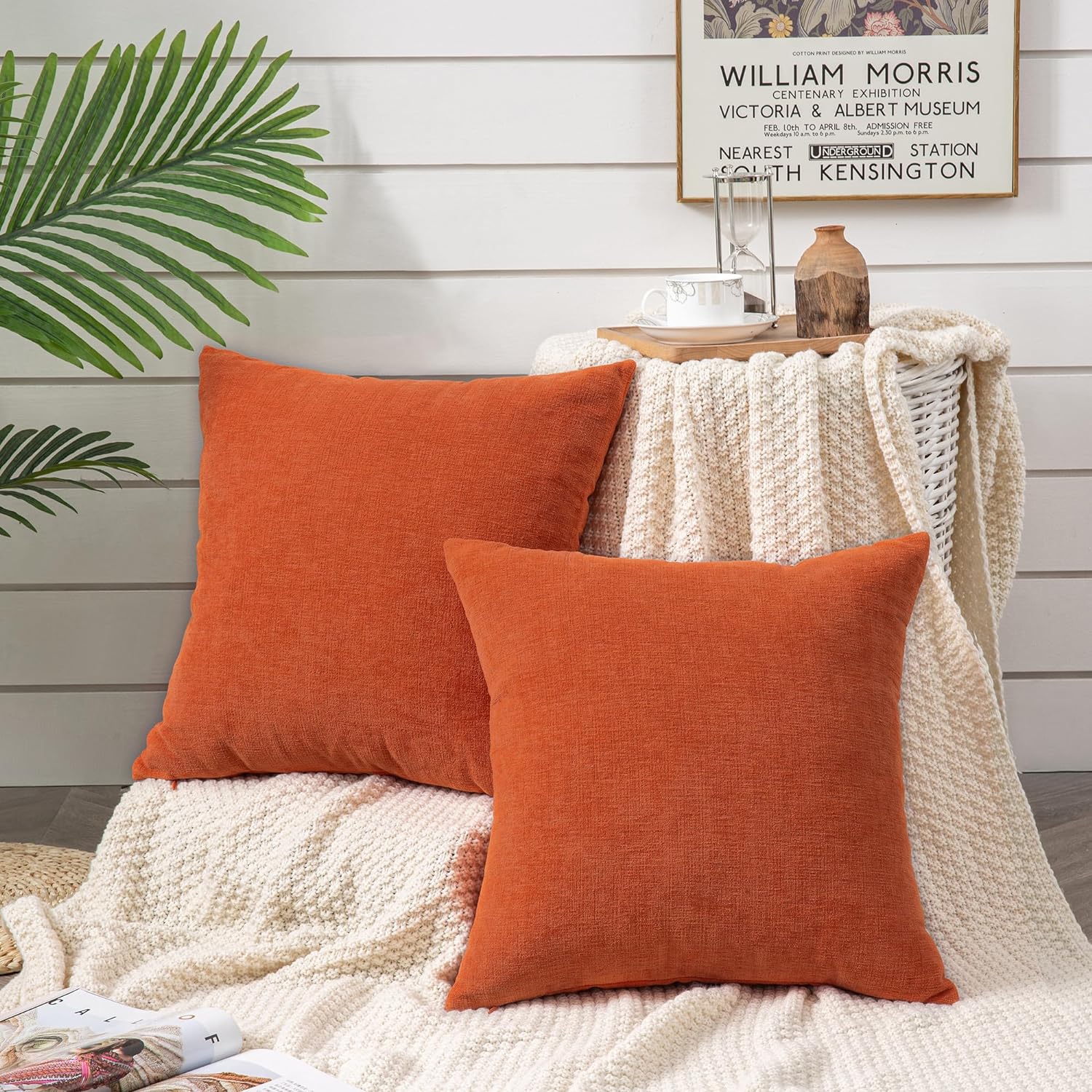 Fundas de almohada decorativas 2 piezas, funda de almohada de chenilla suave para sofá - Imagen 26 de 168