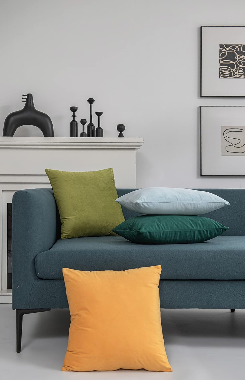 Fundas de almohada 2 piezas acogedoras fundas de almohada decorativas de terciopelo suave para decoración del hogar - Imagen 34 de 271