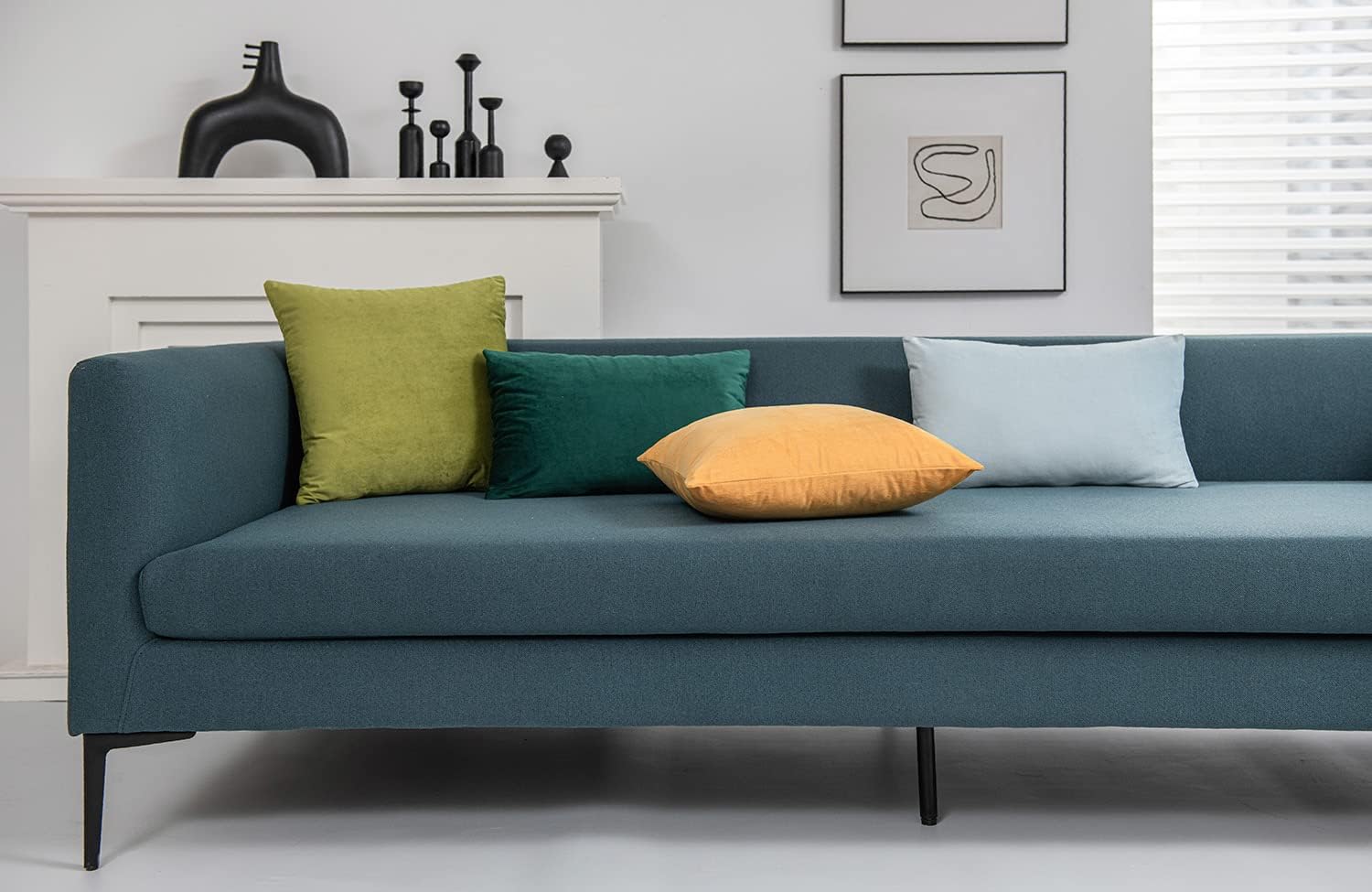 Fundas de almohada 2 piezas acogedoras fundas de almohada decorativas de terciopelo suave para decoración del hogar - Imagen 35 de 271