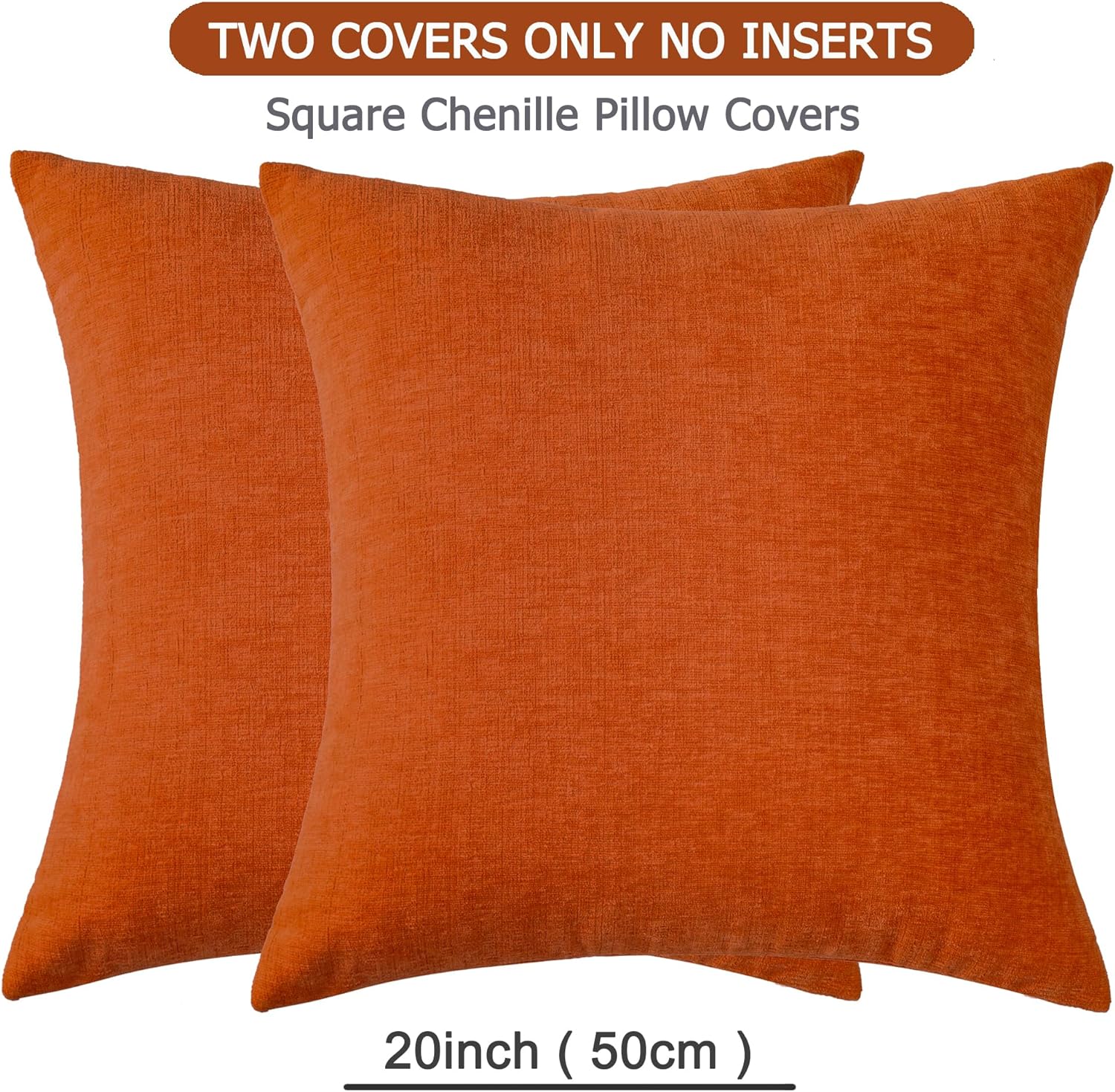 Fundas de almohada decorativas 2 piezas, funda de almohada de chenilla suave para sofá - Imagen 34 de 168