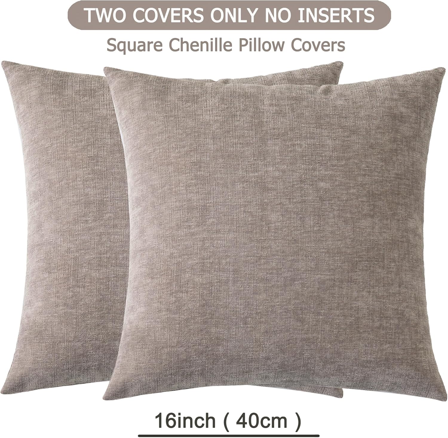 Fundas de almohada decorativas 2 piezas, funda de almohada de chenilla suave para sofá - Imagen 42 de 168