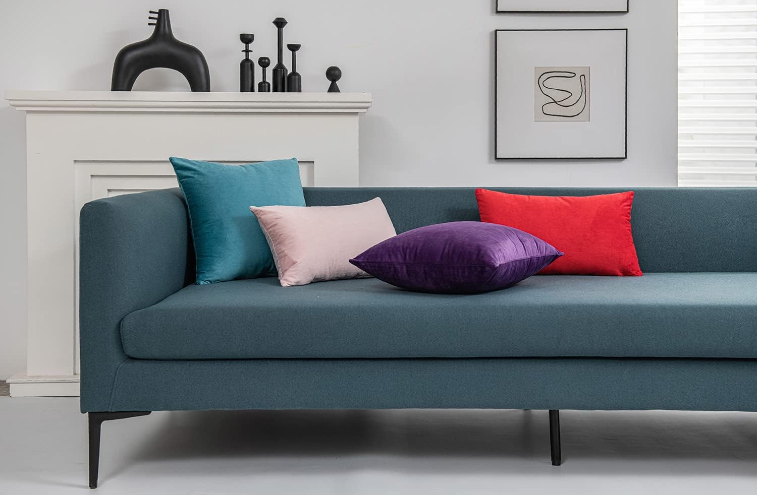 Fundas de almohada 2 piezas acogedoras fundas de almohada decorativas de terciopelo suave para decoración del hogar - Imagen 57 de 271