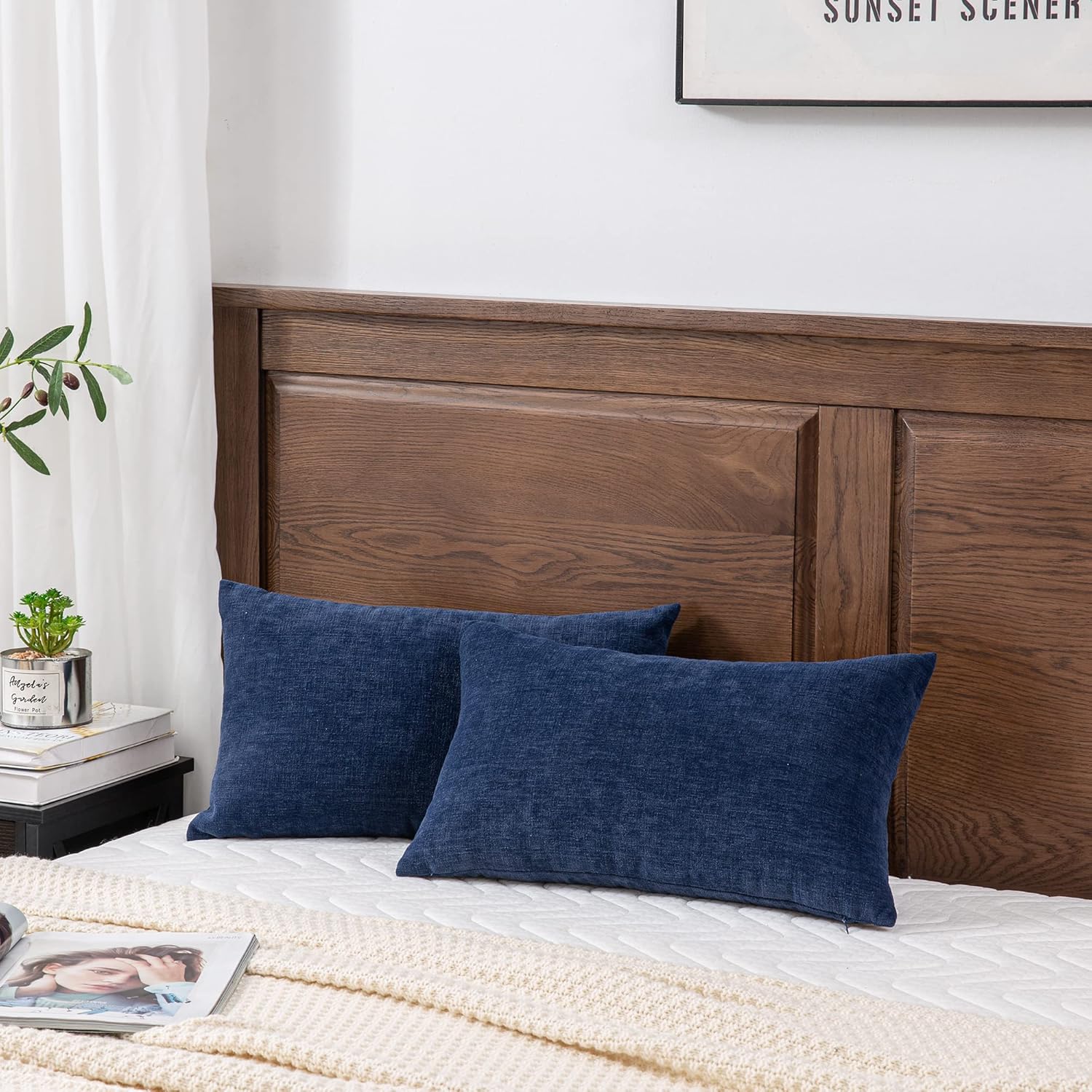 Fundas de almohada decorativas 2 piezas, funda de almohada de chenilla suave para sofá - Imagen 52 de 168
