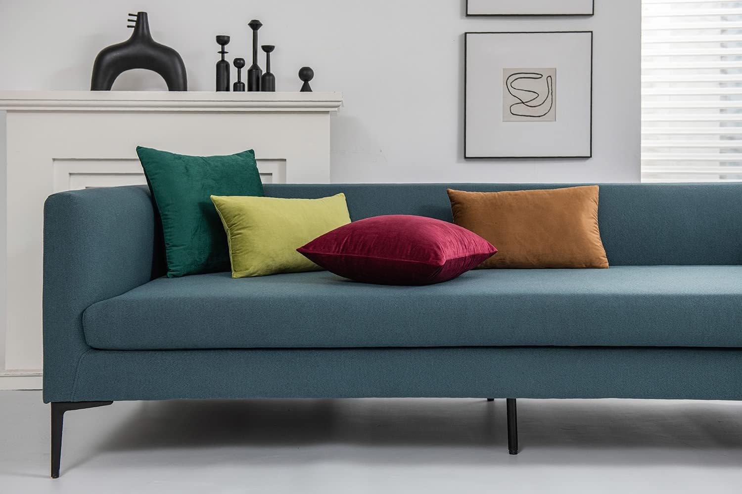 Fundas de almohada 2 piezas acogedoras fundas de almohada decorativas de terciopelo suave para decoración del hogar - Imagen 63 de 271