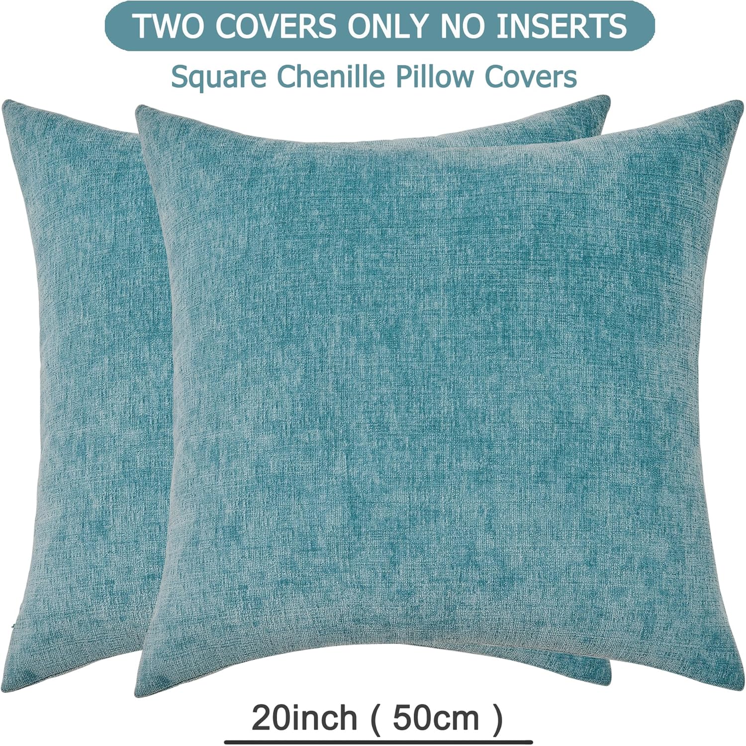 Fundas de almohada decorativas 2 piezas, funda de almohada de chenilla suave para sofá - Imagen 69 de 168