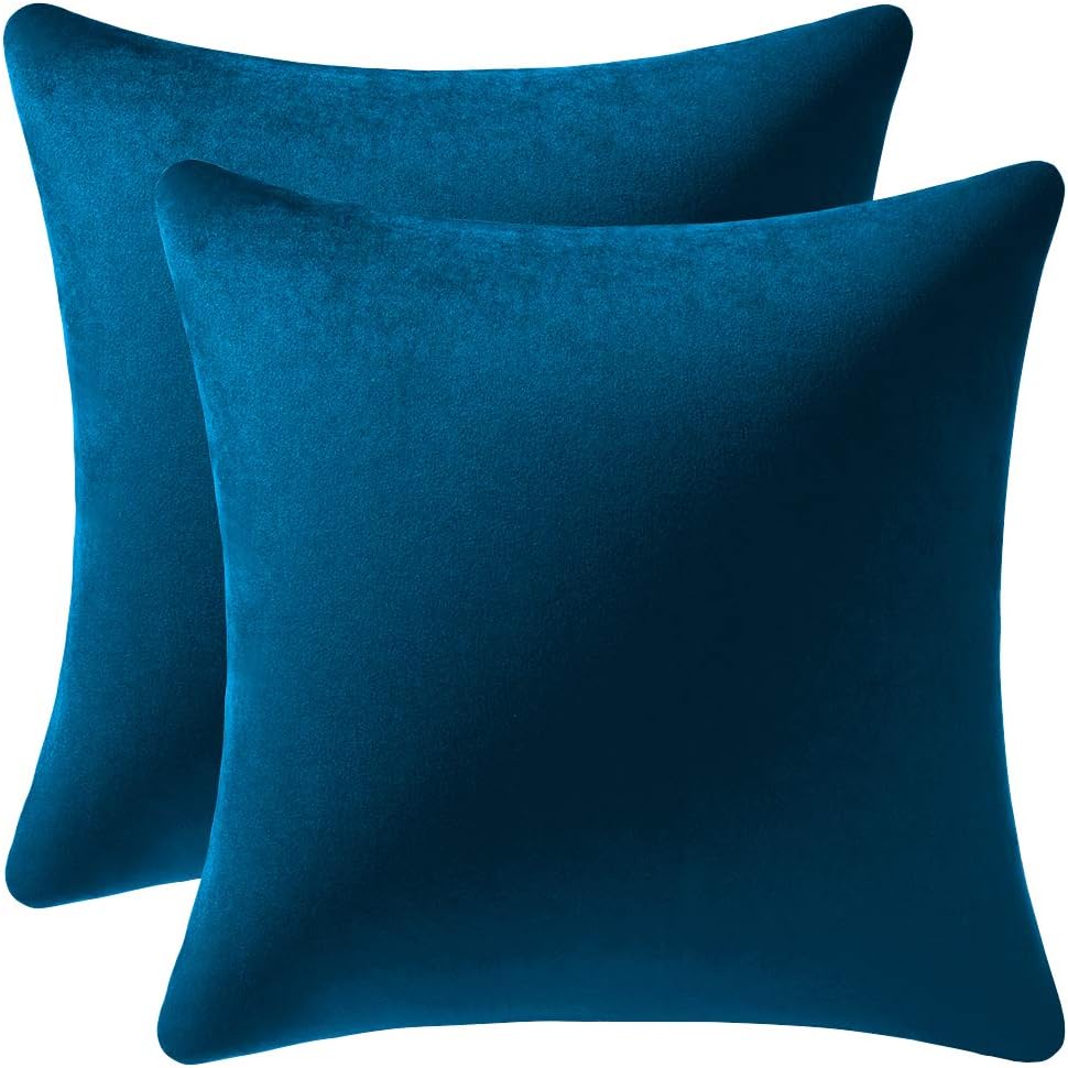 Fundas de almohada 2 piezas acogedoras fundas de almohada decorativas de terciopelo suave para decoración del hogar - Imagen 82 de 271