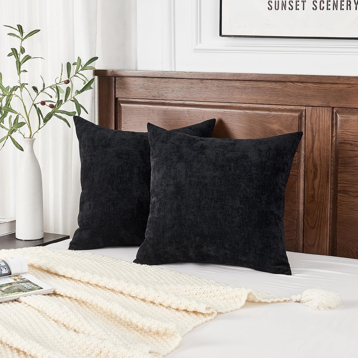 Fundas de almohada decorativas 2 piezas, funda de almohada de chenilla suave para sofá - Imagen 77 de 168