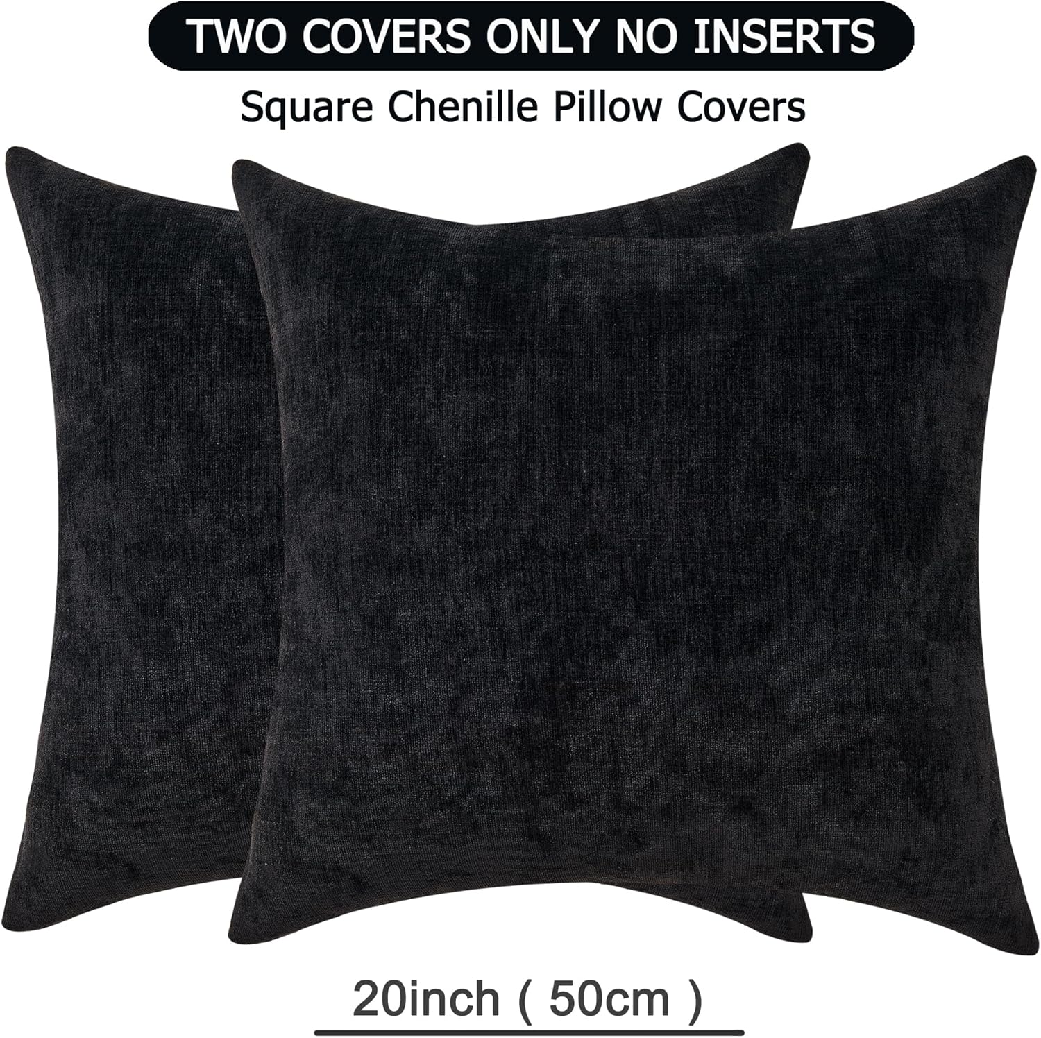 Fundas de almohada decorativas 2 piezas, funda de almohada de chenilla suave para sofá - Imagen 78 de 168