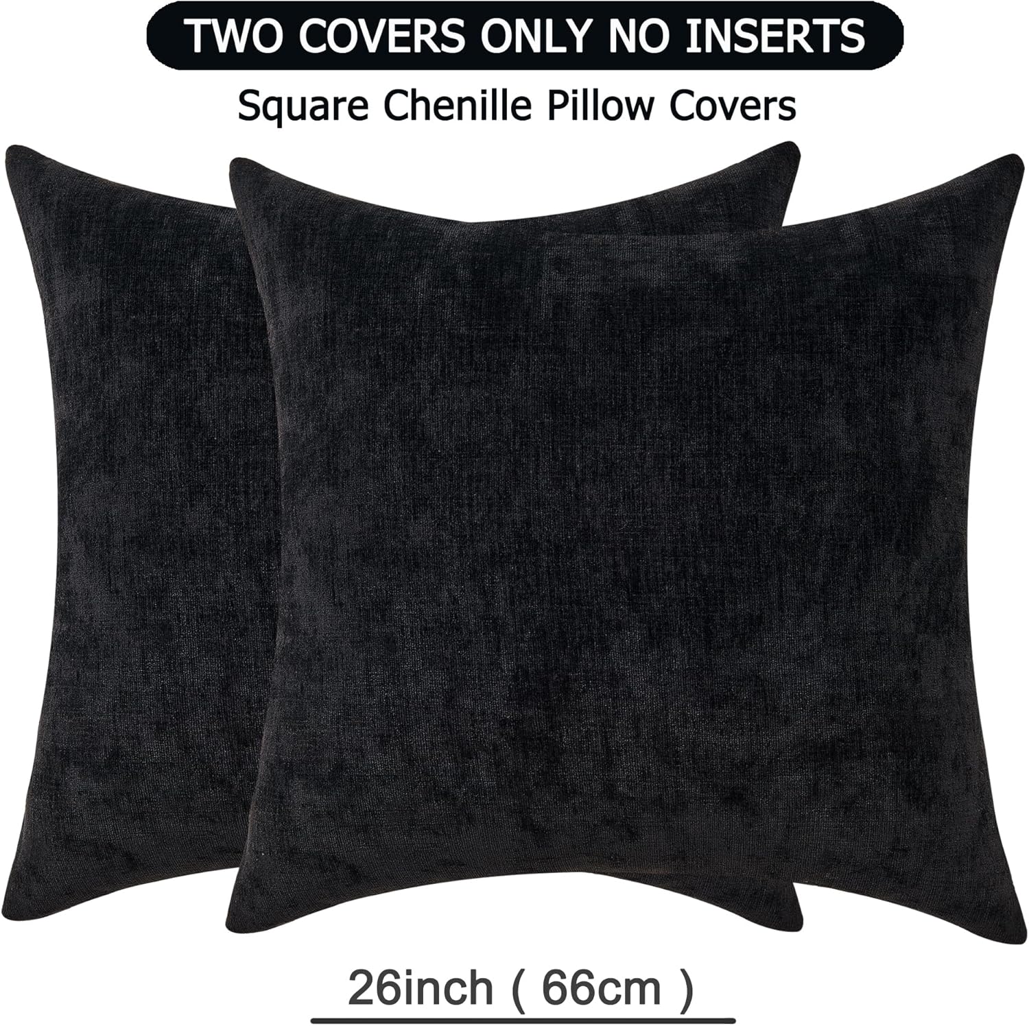 Fundas de almohada decorativas 2 piezas, funda de almohada de chenilla suave para sofá - Imagen 82 de 168