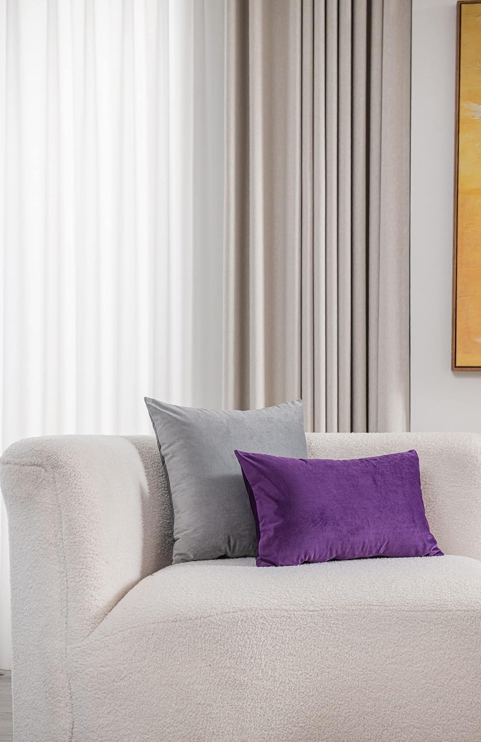 Fundas de almohada 2 piezas acogedoras fundas de almohada decorativas de terciopelo suave para decoración del hogar - Imagen 102 de 271