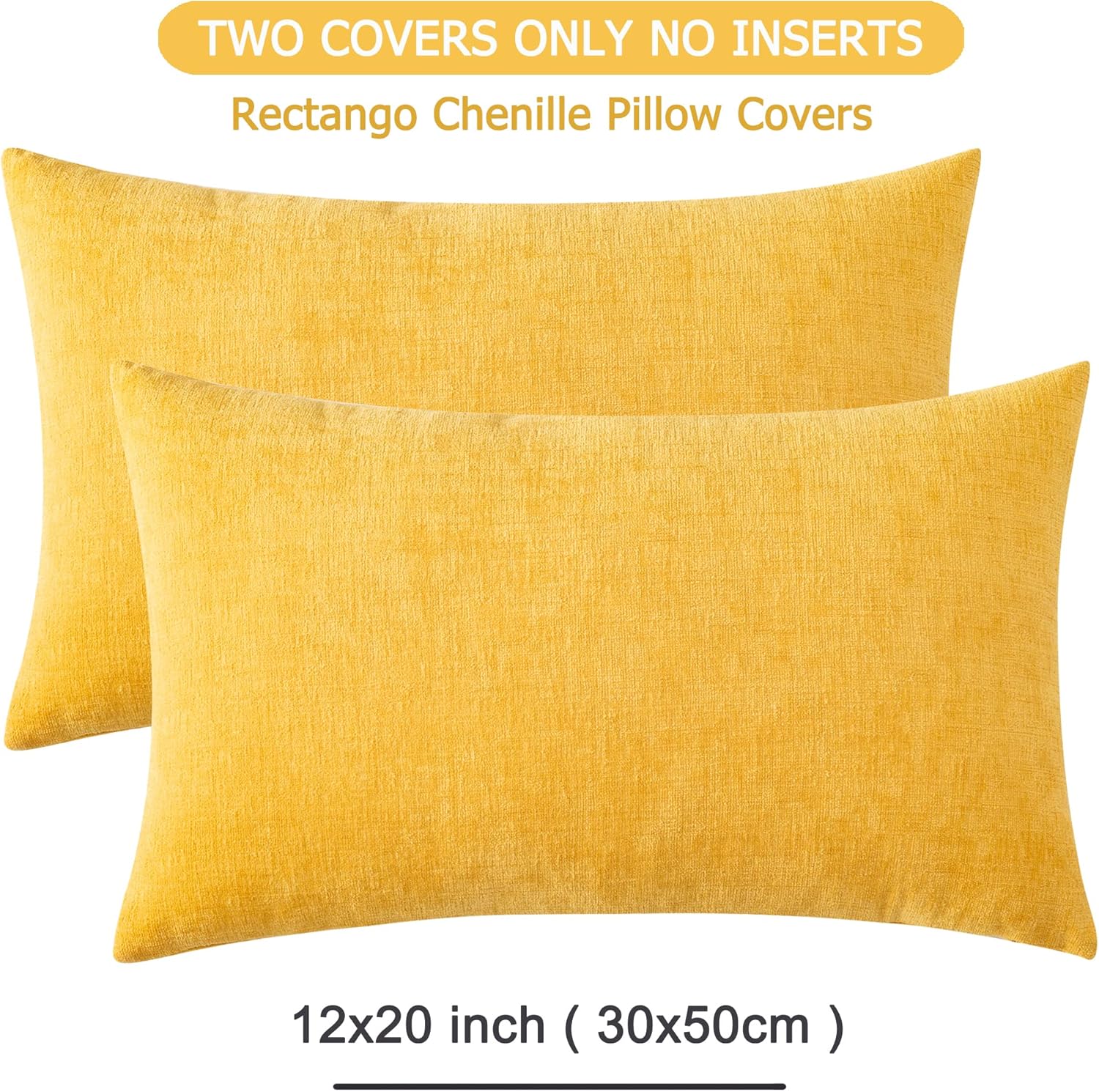 Fundas de almohada decorativas 2 piezas, funda de almohada de chenilla suave para sofá - Imagen 102 de 168