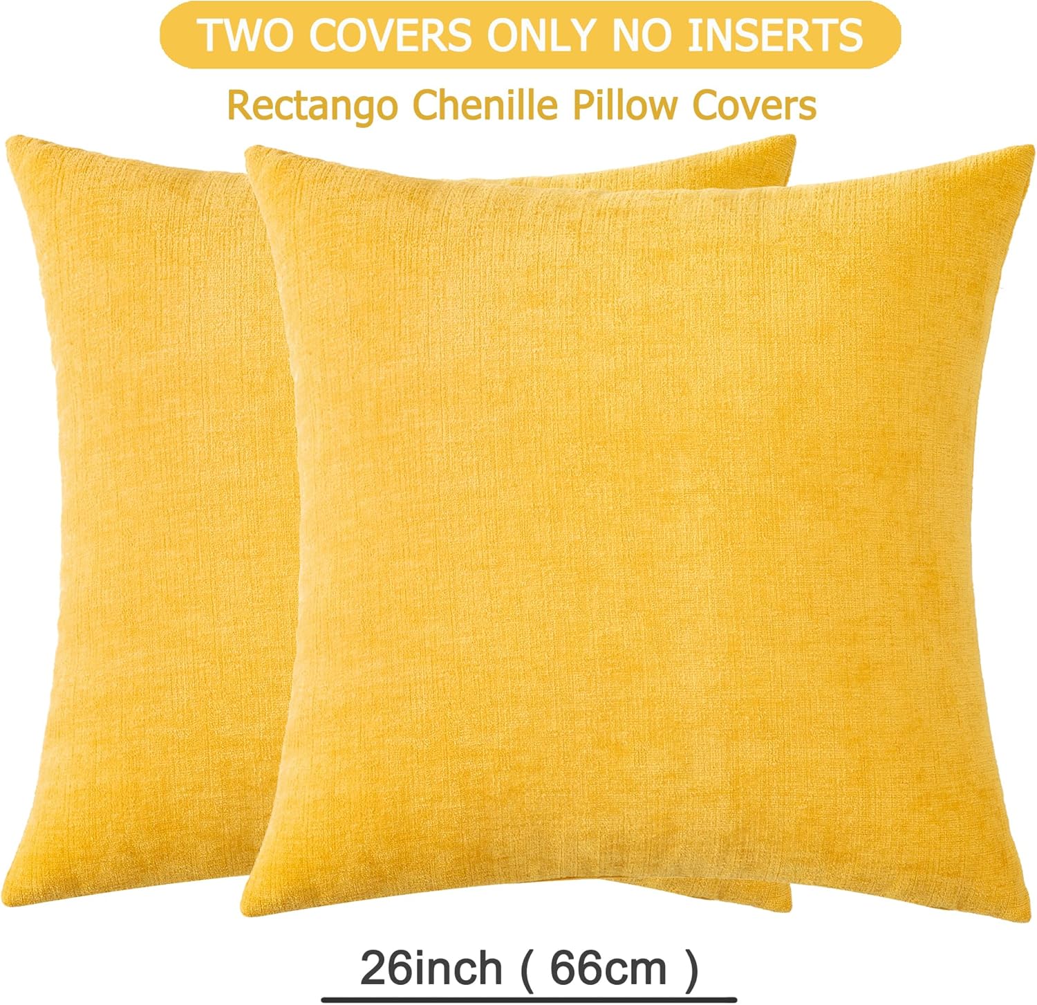 Fundas de almohada decorativas 2 piezas, funda de almohada de chenilla suave para sofá - Imagen 107 de 168
