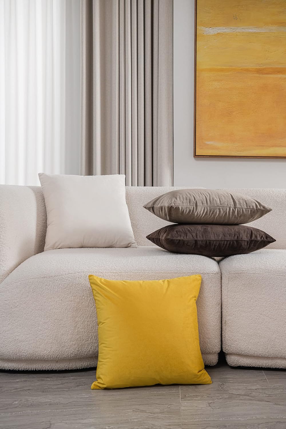 Fundas de almohada 2 piezas acogedoras fundas de almohada decorativas de terciopelo suave para decoración del hogar - Imagen 131 de 271