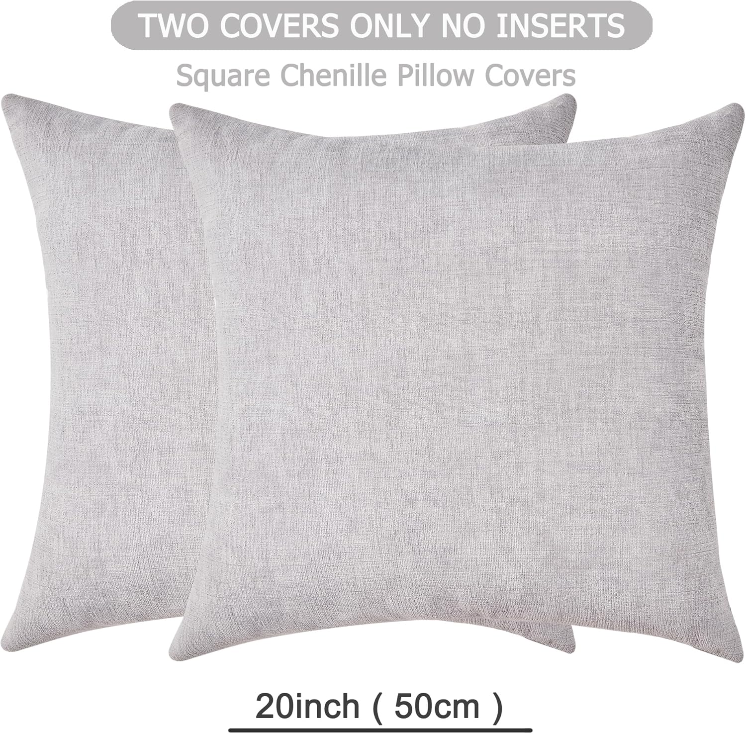 Fundas de almohada decorativas 2 piezas, funda de almohada de chenilla suave para sofá - Imagen 130 de 168