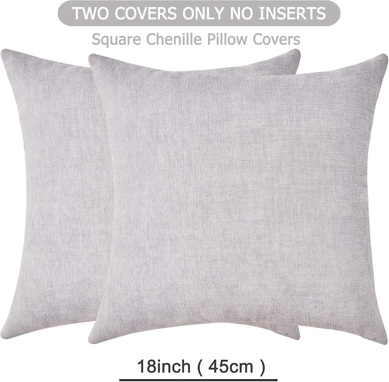 Fundas de almohada decorativas 2 piezas, funda de almohada de chenilla suave para sofá - Imagen 131 de 168