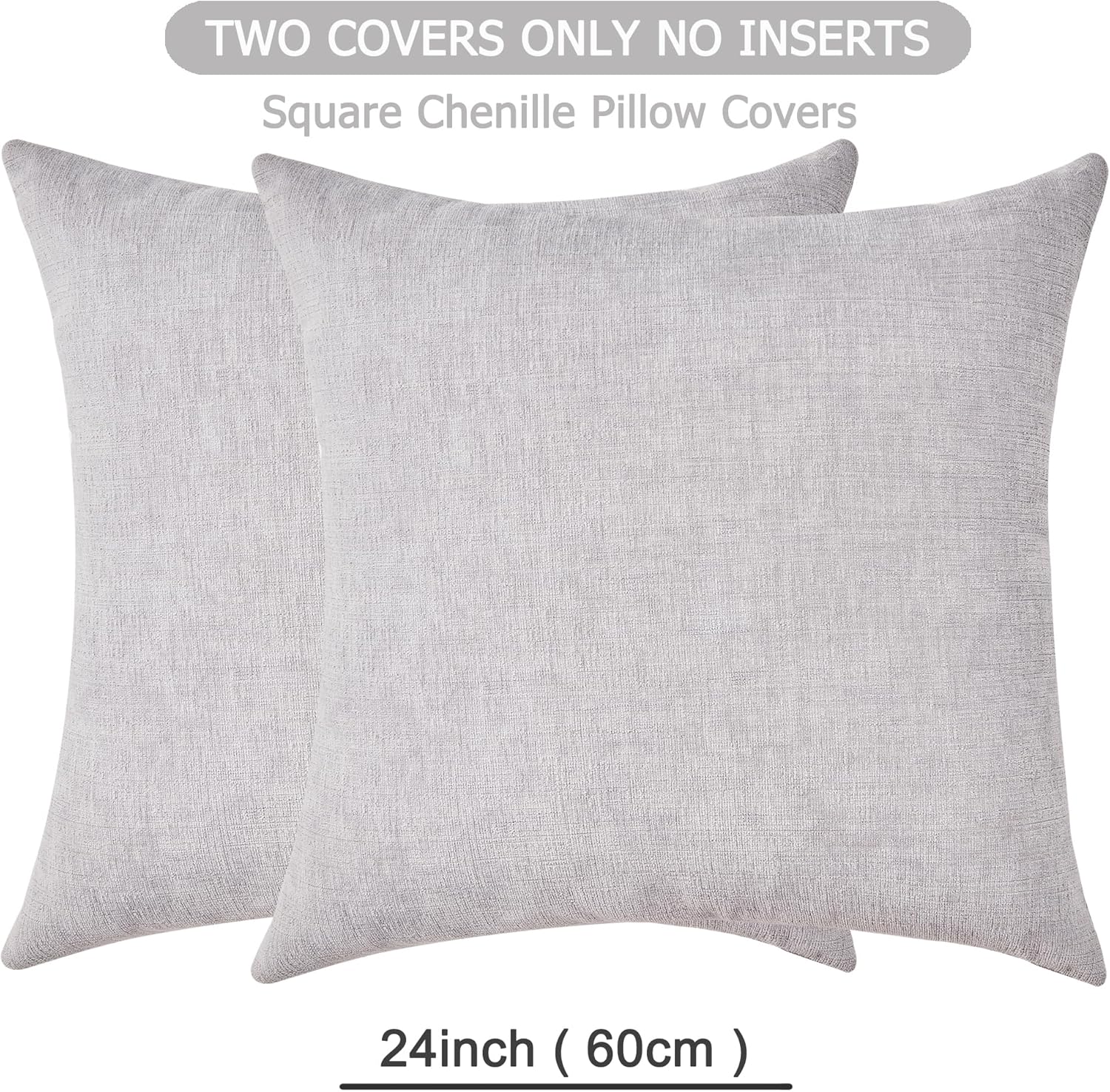 Fundas de almohada decorativas 2 piezas, funda de almohada de chenilla suave para sofá - Imagen 132 de 168