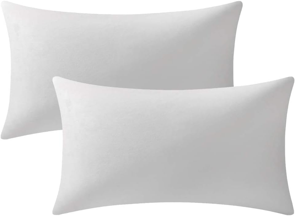 Fundas de almohada 2 piezas acogedoras fundas de almohada decorativas de terciopelo suave para decoración del hogar - Imagen 162 de 271