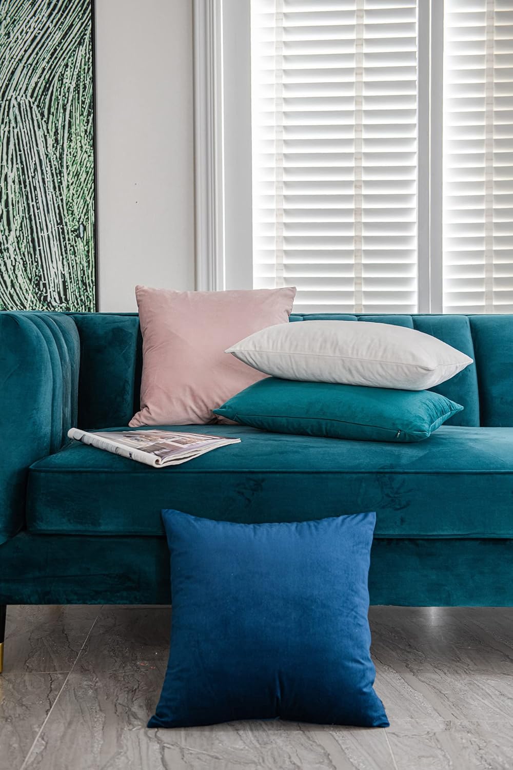 Fundas de almohada 2 piezas acogedoras fundas de almohada decorativas de terciopelo suave para decoración del hogar - Imagen 165 de 271