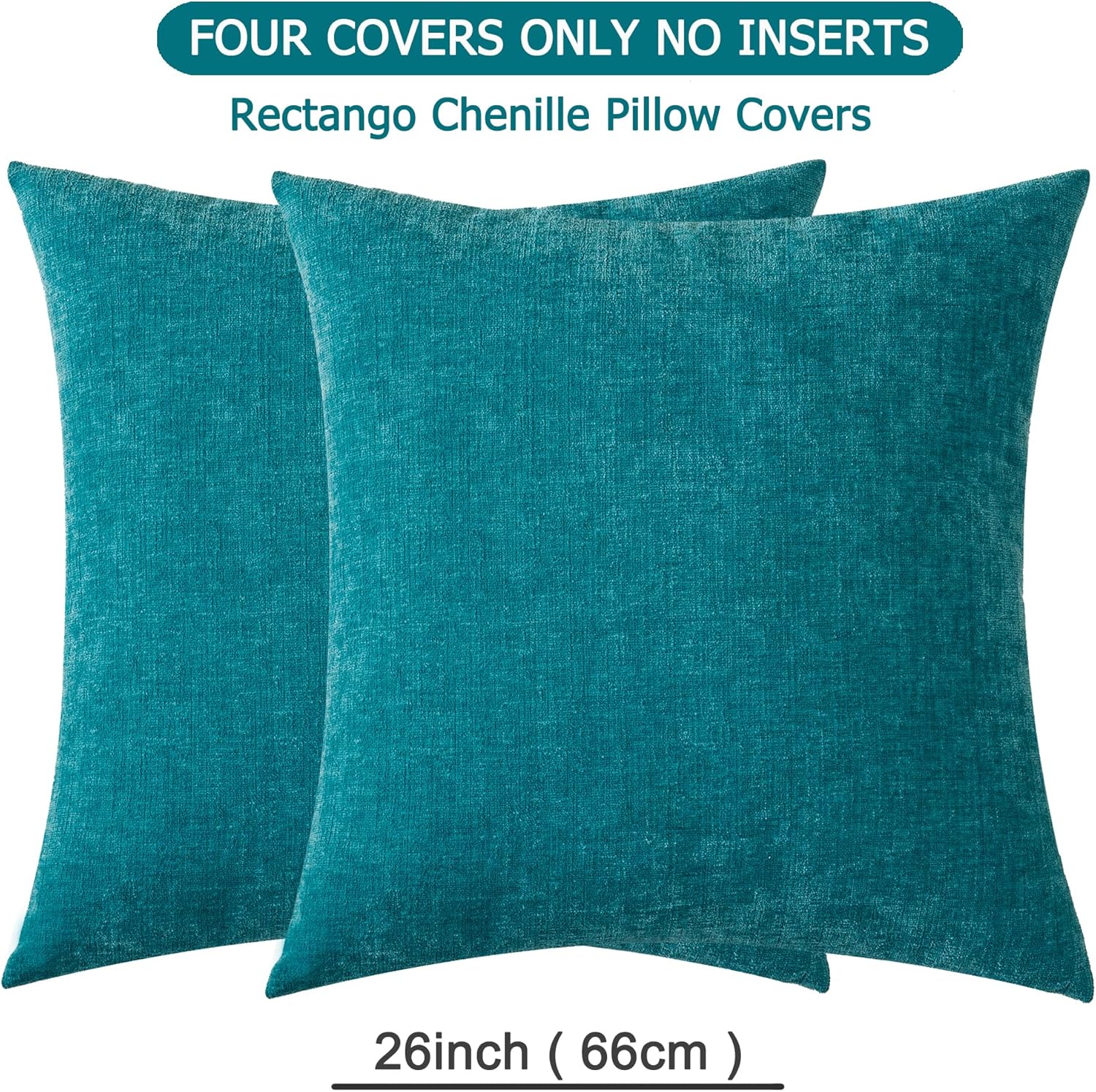Fundas de almohada decorativas 2 piezas, funda de almohada de chenilla suave para sofá - Imagen 139 de 168