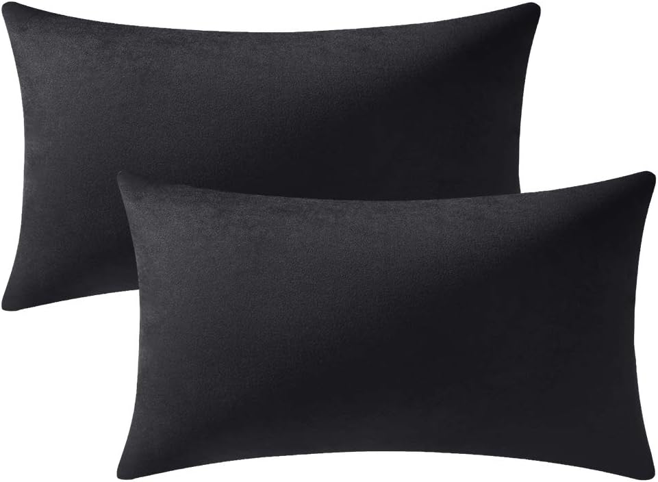 Fundas de almohada 2 piezas acogedoras fundas de almohada decorativas de terciopelo suave para decoración del hogar - Imagen 174 de 271