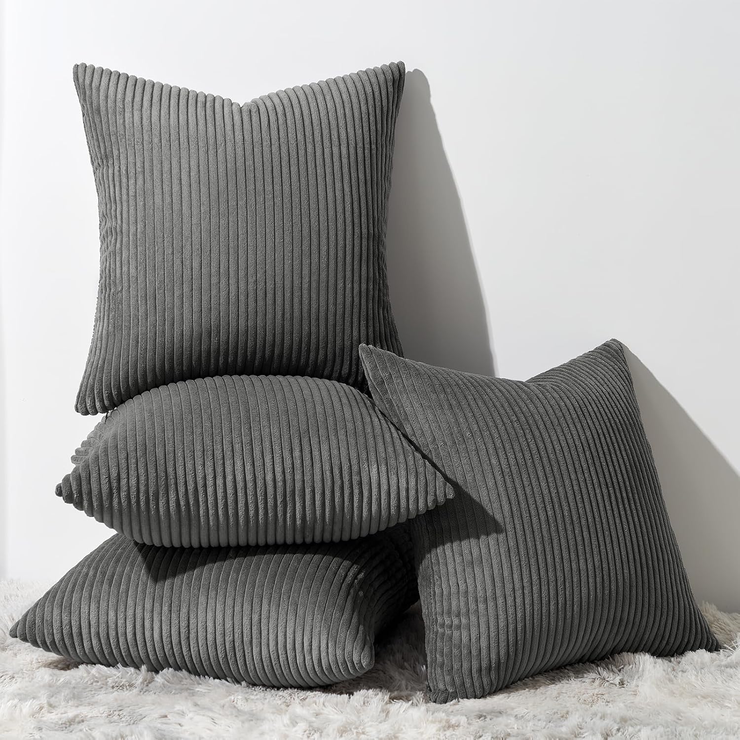 Decorative Throw Pillow Covers, Set of 4 Soft Velvet Cushion Cases for Farmhouse - Picture 19 of 181
