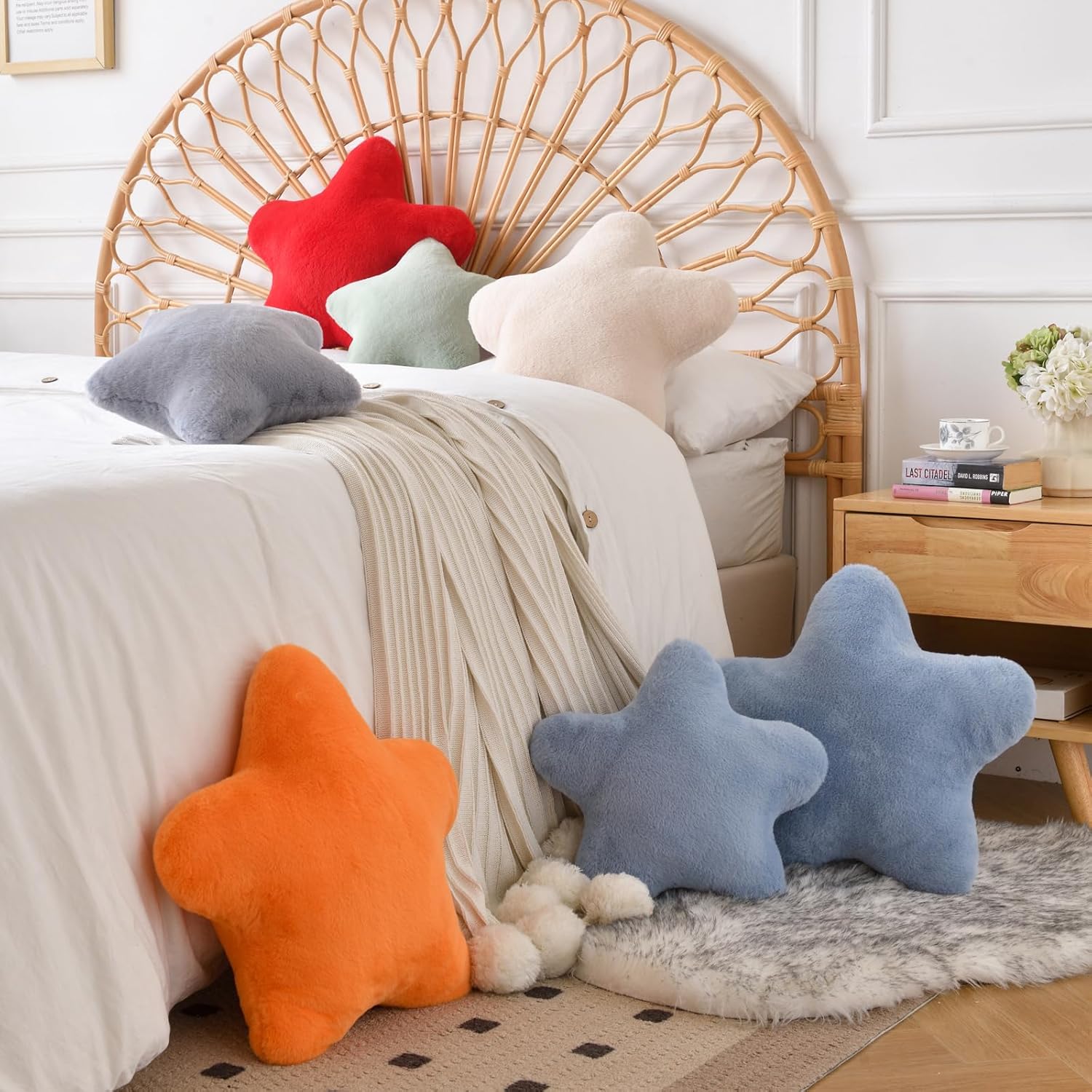Sternenkissen, Deko Dekokissen für Bett Couch, 15 Zoll Kissen Plüschkissen - Bild 38 von 125