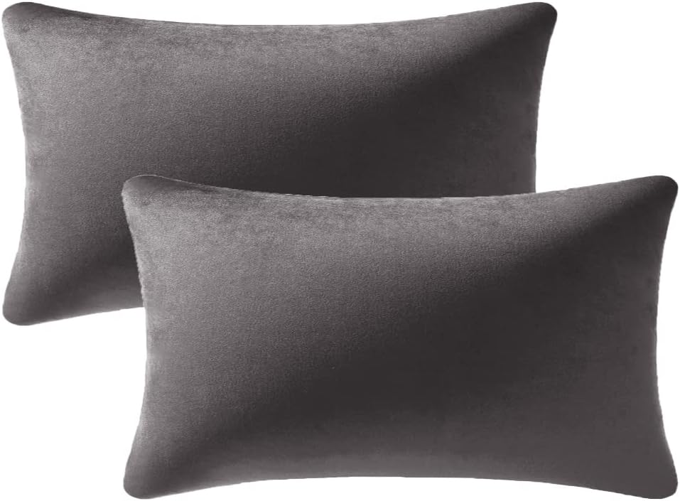 Fundas de almohada 2 piezas acogedoras fundas de almohada decorativas de terciopelo suave para decoración del hogar - Imagen 255 de 271