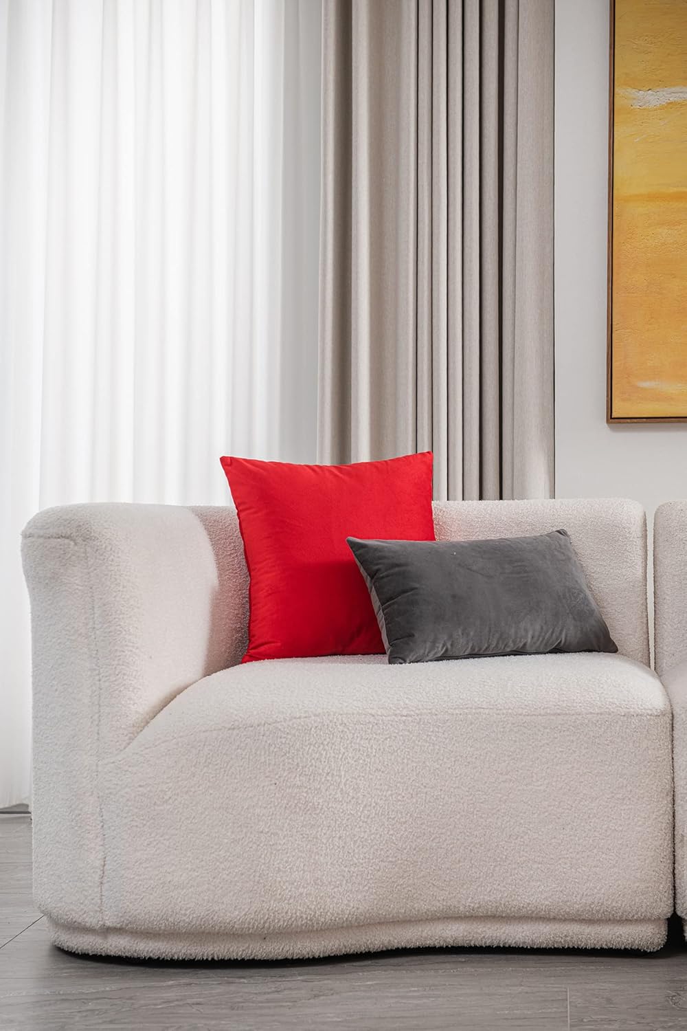 Fundas de almohada 2 piezas acogedoras fundas de almohada decorativas de terciopelo suave para decoración del hogar - Imagen 256 de 271