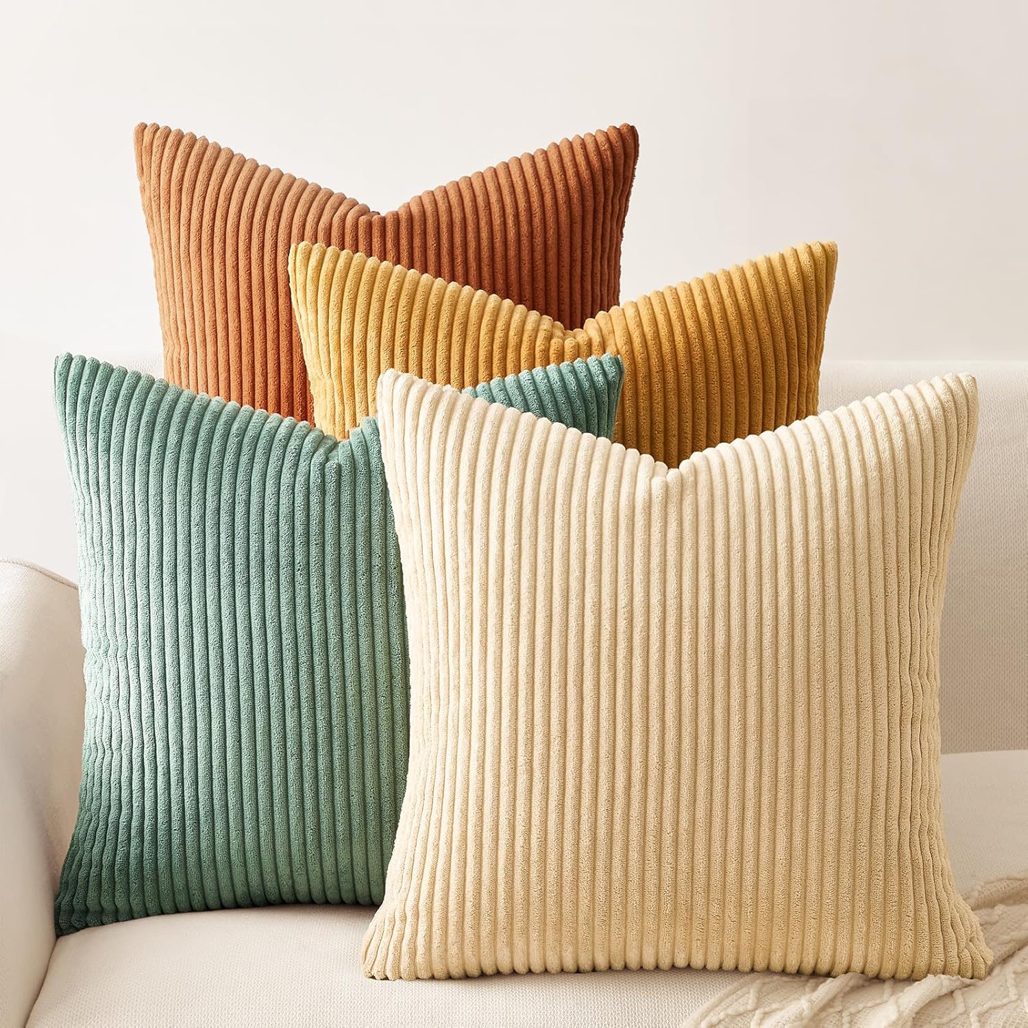 Decorative Throw Pillow Covers, Set of 4 Soft Velvet Cushion Cases for Farmhouse - Picture 38 of 181