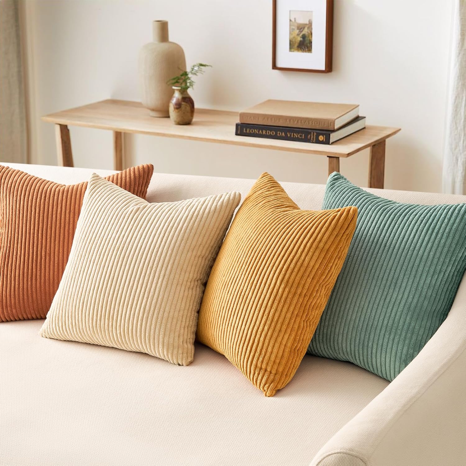 Decorative Throw Pillow Covers, Set of 4 Soft Velvet Cushion Cases for Farmhouse - Picture 41 of 181