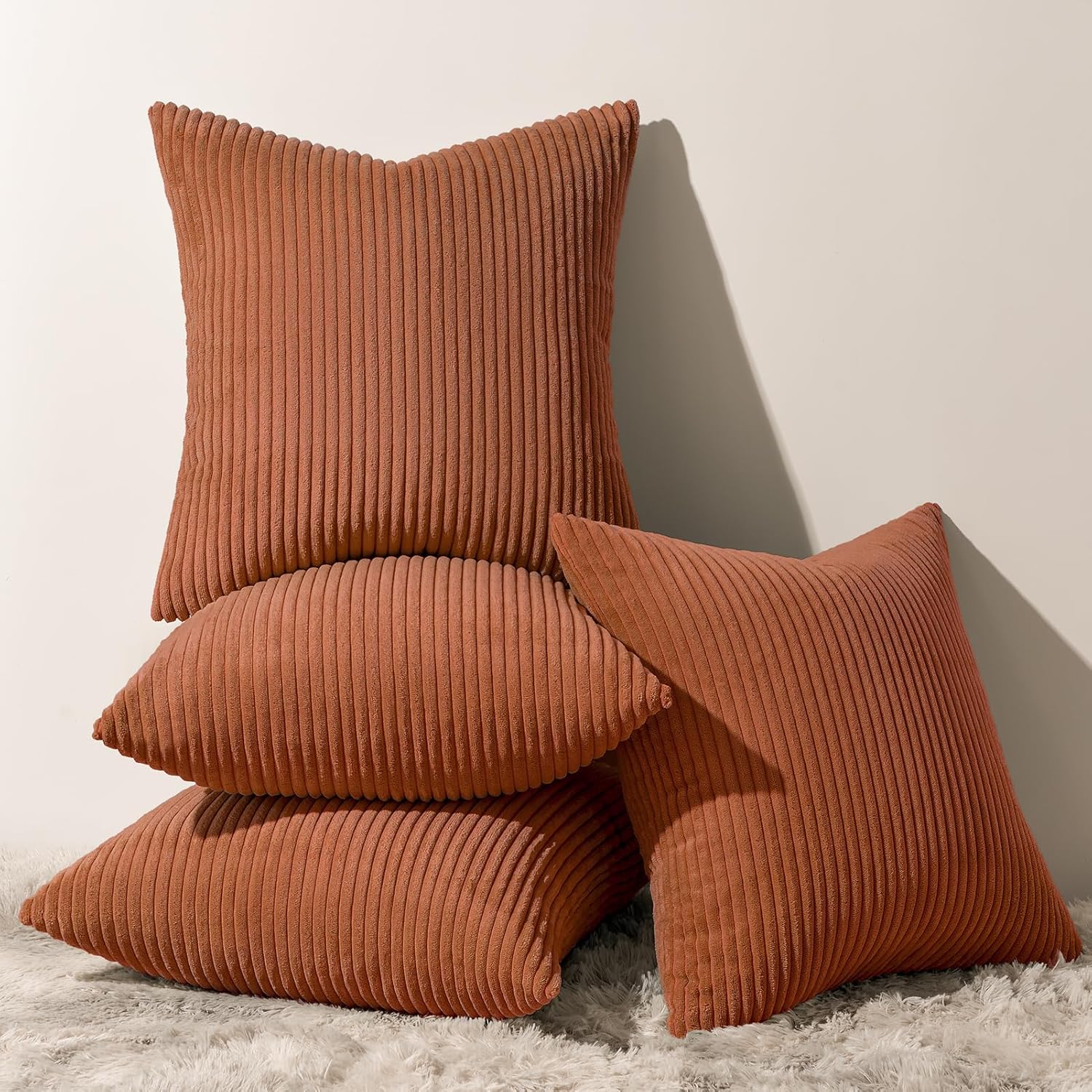 Decorative Throw Pillow Covers, Set of 4 Soft Velvet Cushion Cases for Farmhouse - Picture 49 of 181