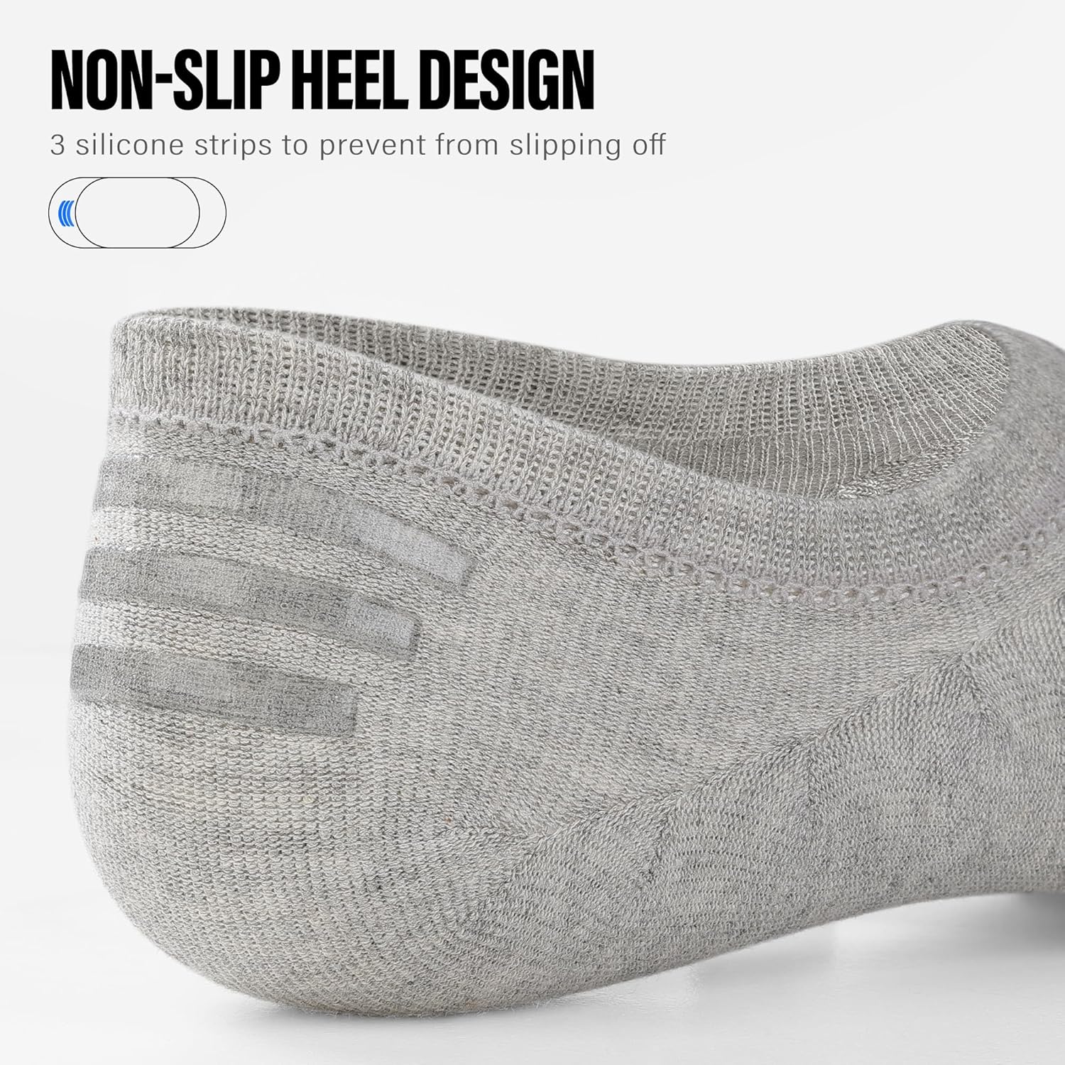 unsichtbare Herrensocken Baumwolle dünn hohe Elastizität tief geschnittene Söckchen 6 Paar - Bild 35 von 41
