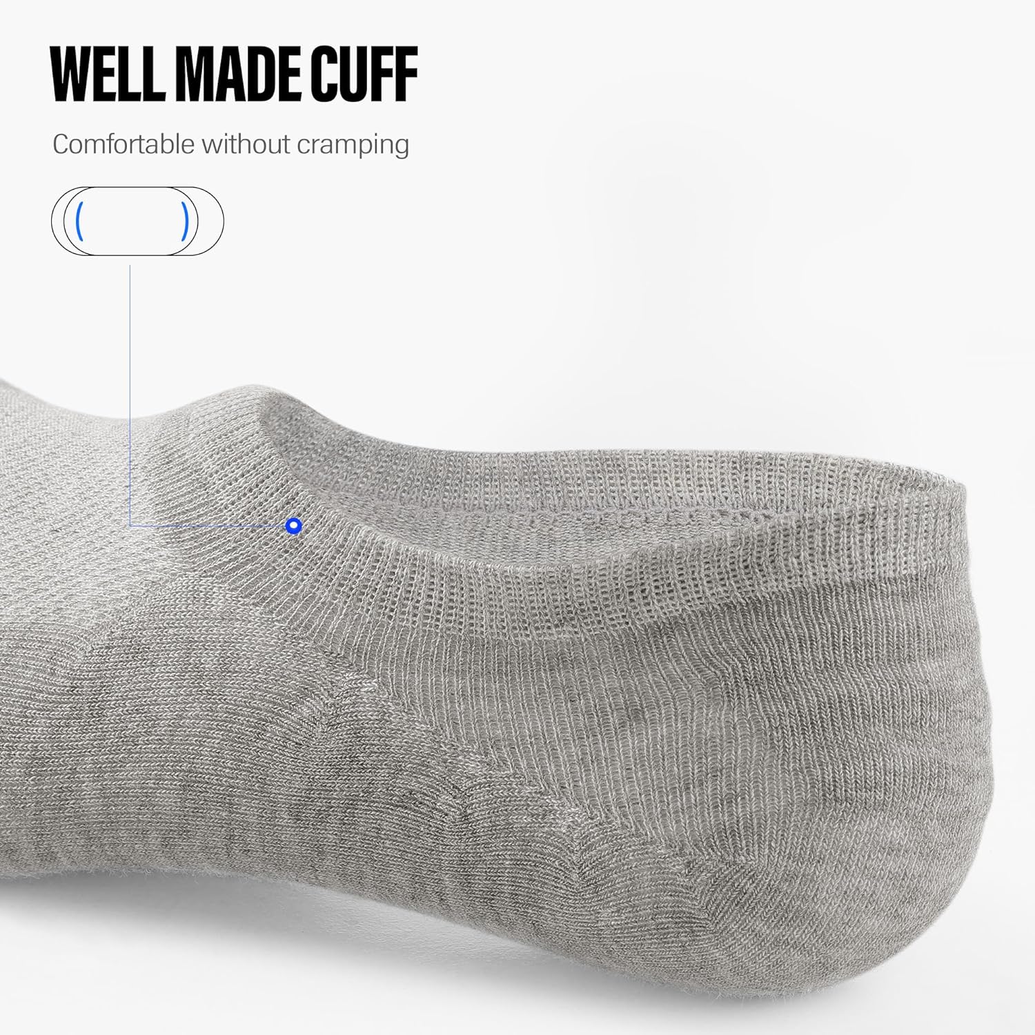 unsichtbare Herrensocken Baumwolle dünn hohe Elastizität tief geschnittene Söckchen 6 Paar - Bild 37 von 41