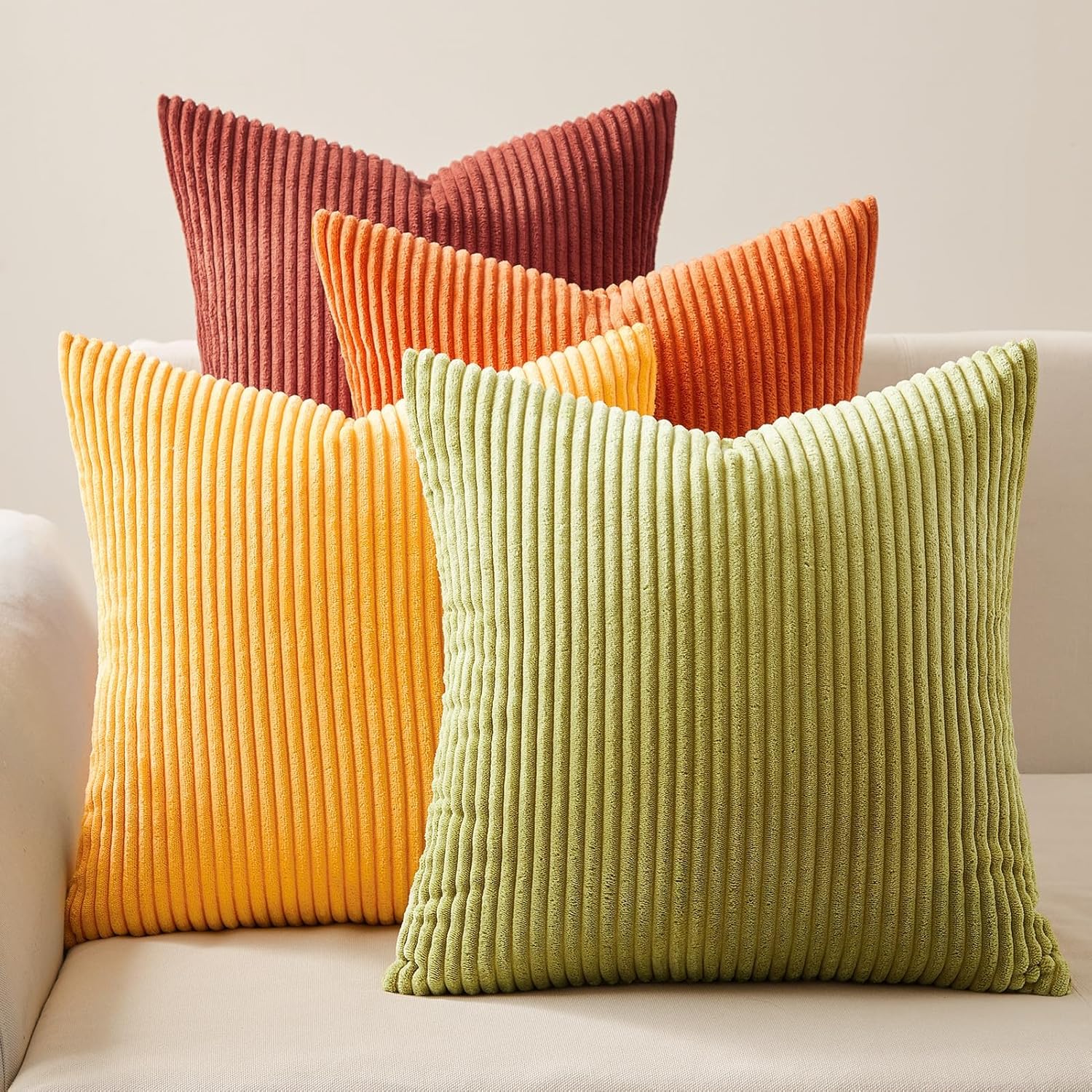 Decorative Throw Pillow Covers, Set of 4 Soft Velvet Cushion Cases for Farmhouse - Picture 55 of 181