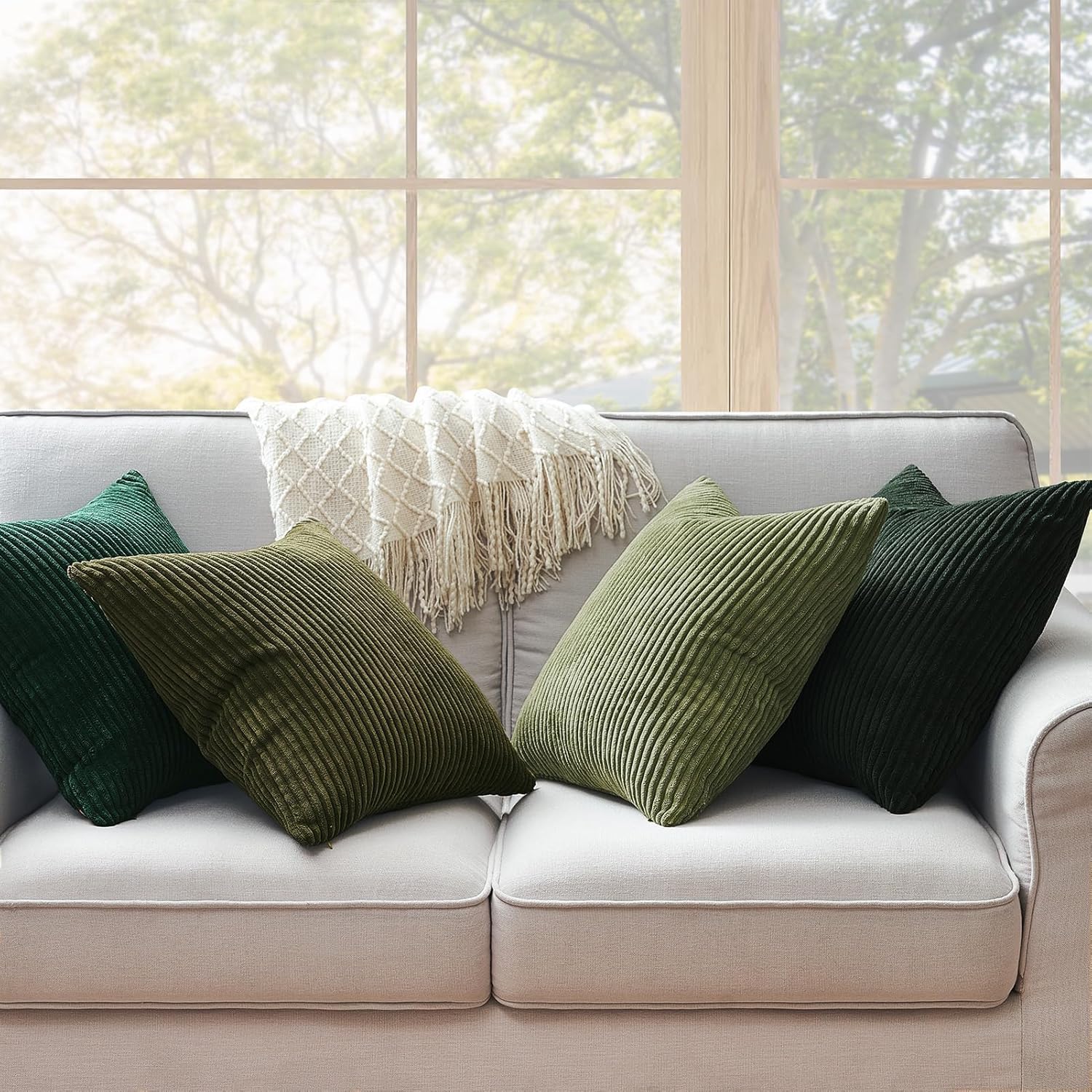 Decorative Throw Pillow Covers, Set of 4 Soft Velvet Cushion Cases for Farmhouse - Picture 68 of 181