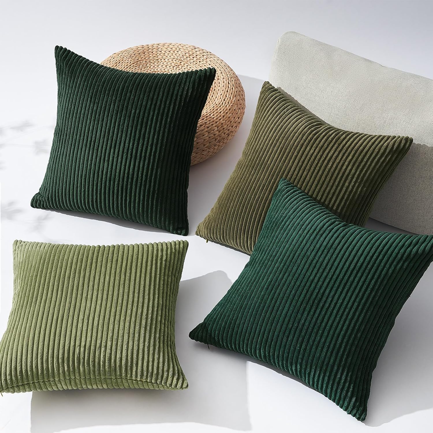 Decorative Throw Pillow Covers, Set of 4 Soft Velvet Cushion Cases for Farmhouse - Picture 72 of 181