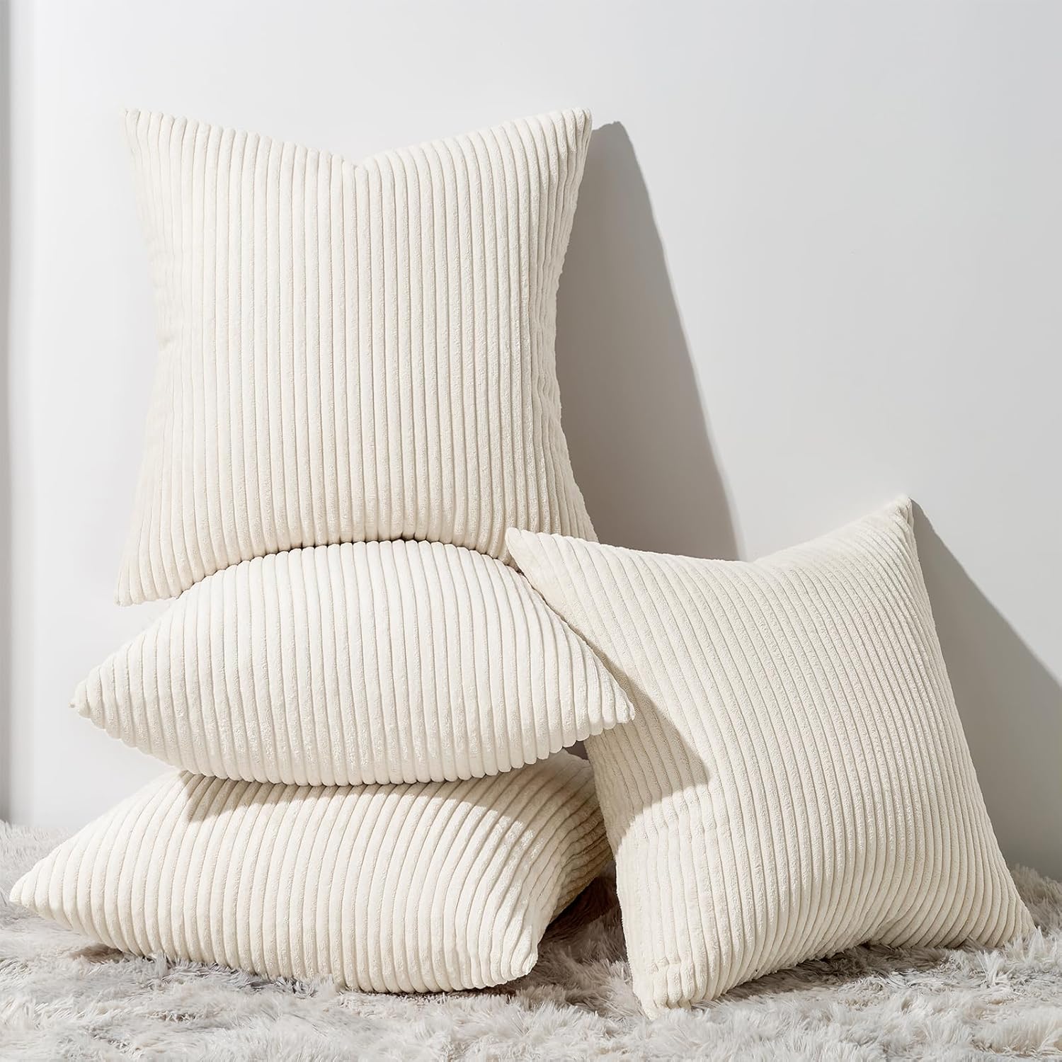 Decorative Throw Pillow Covers, Set of 4 Soft Velvet Cushion Cases for Farmhouse - Picture 76 of 181