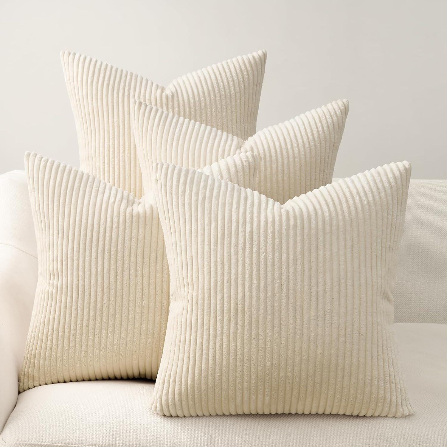 Decorative Throw Pillow Covers, Set of 4 Soft Velvet Cushion Cases for Farmhouse - Picture 82 of 181