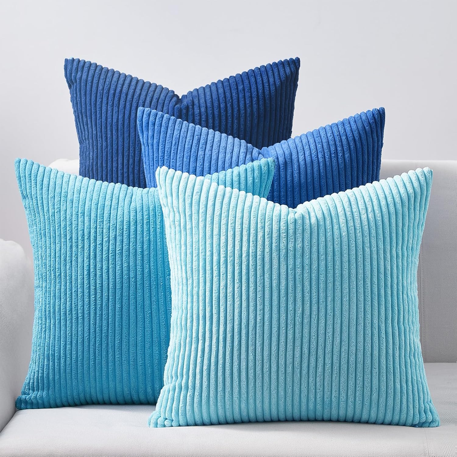 Decorative Throw Pillow Covers, Set of 4 Soft Velvet Cushion Cases for Farmhouse - Picture 94 of 181