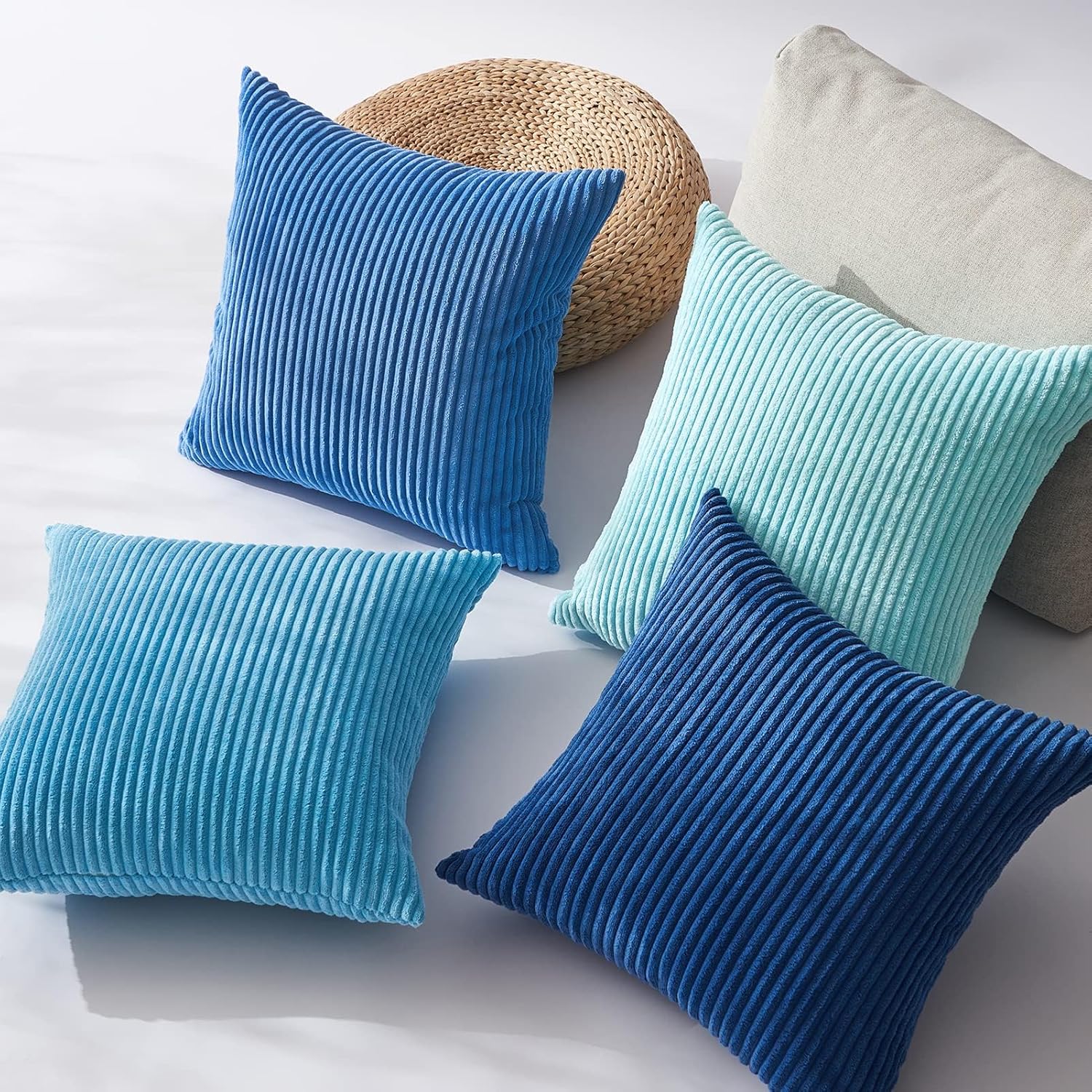 Decorative Throw Pillow Covers, Set of 4 Soft Velvet Cushion Cases for Farmhouse - Picture 96 of 181