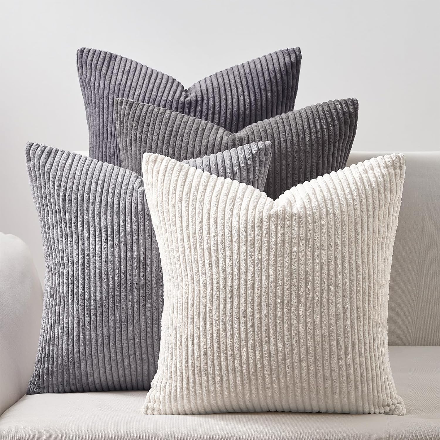 Decorative Throw Pillow Covers, Set of 4 Soft Velvet Cushion Cases for Farmhouse - Picture 104 of 181