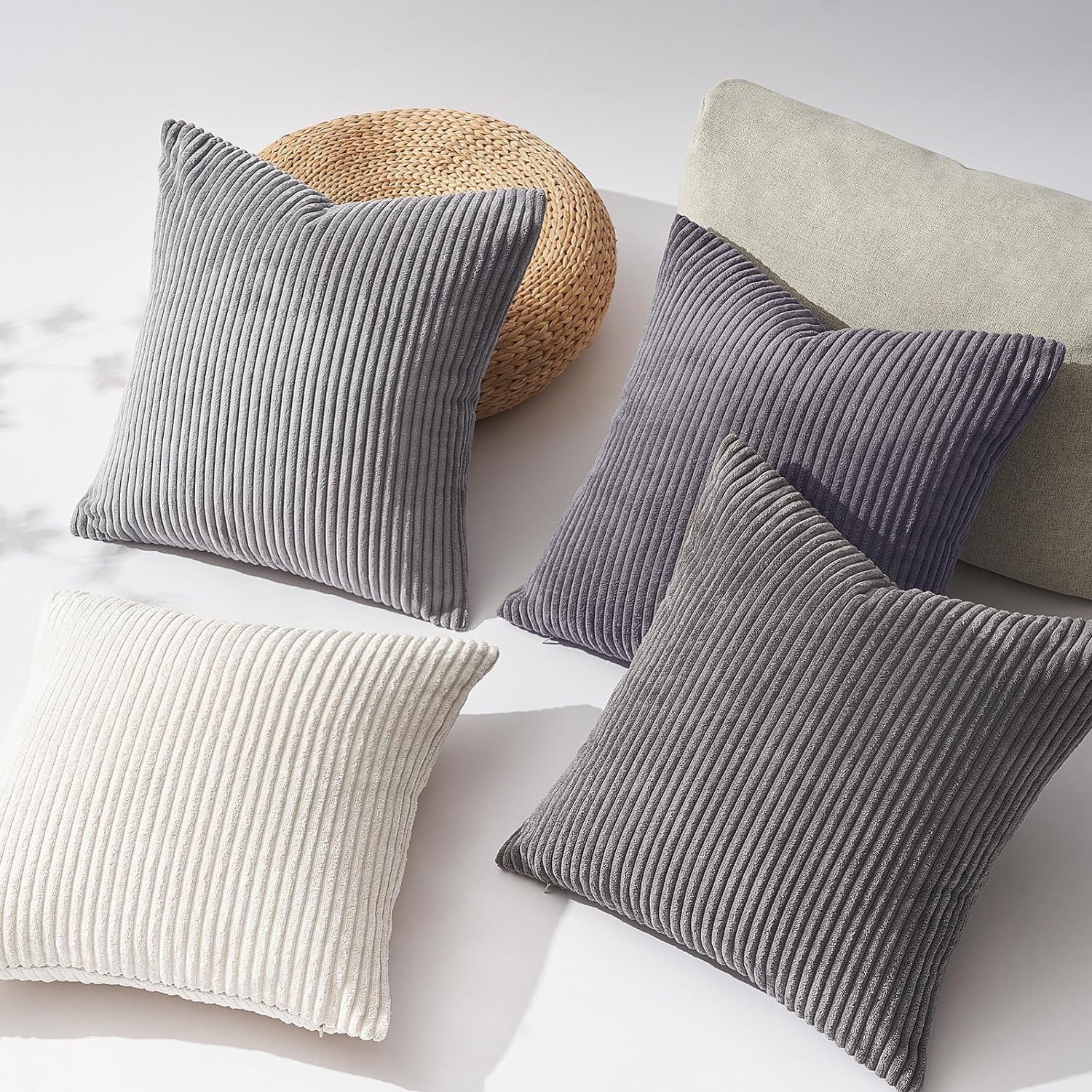 Decorative Throw Pillow Covers, Set of 4 Soft Velvet Cushion Cases for Farmhouse - Picture 108 of 181