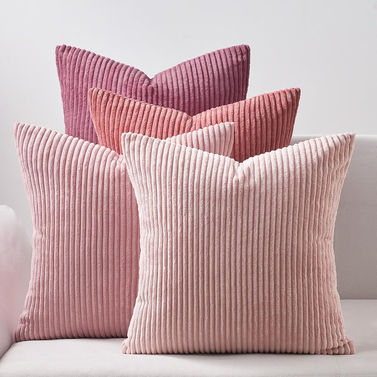 Decorative Throw Pillow Covers, Set of 4 Soft Velvet Cushion Cases for Farmhouse - Picture 115 of 181