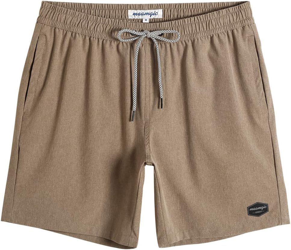 Mens 7" Stretch Swim Trunks Quick Dry Mesh Lining Swimwear Bathing Suits - Picture 37 of 57