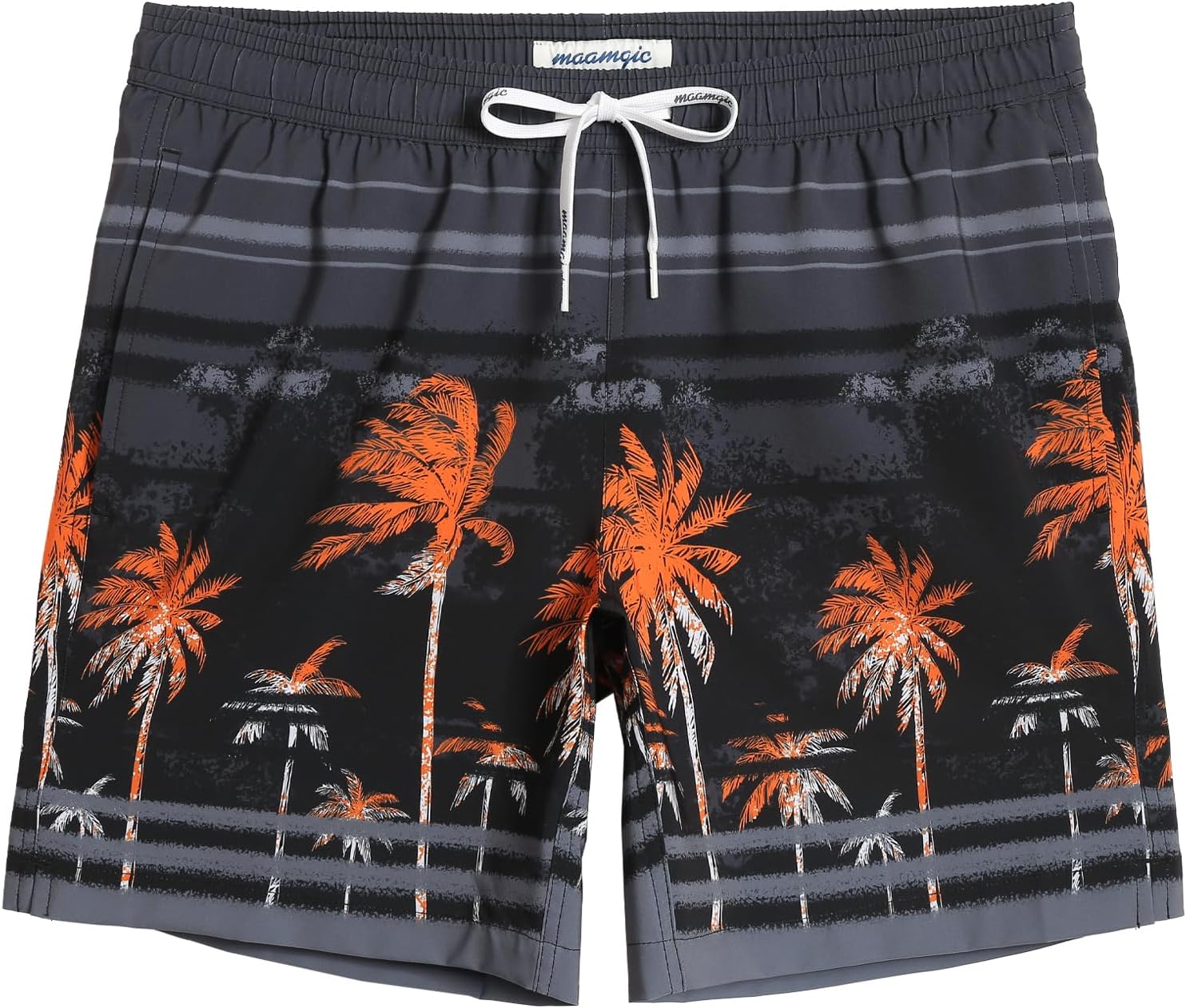 Mens 7" Stretch Swim Trunks Quick Dry Mesh Lining Swimwear Bathing Suits - Picture 38 of 57