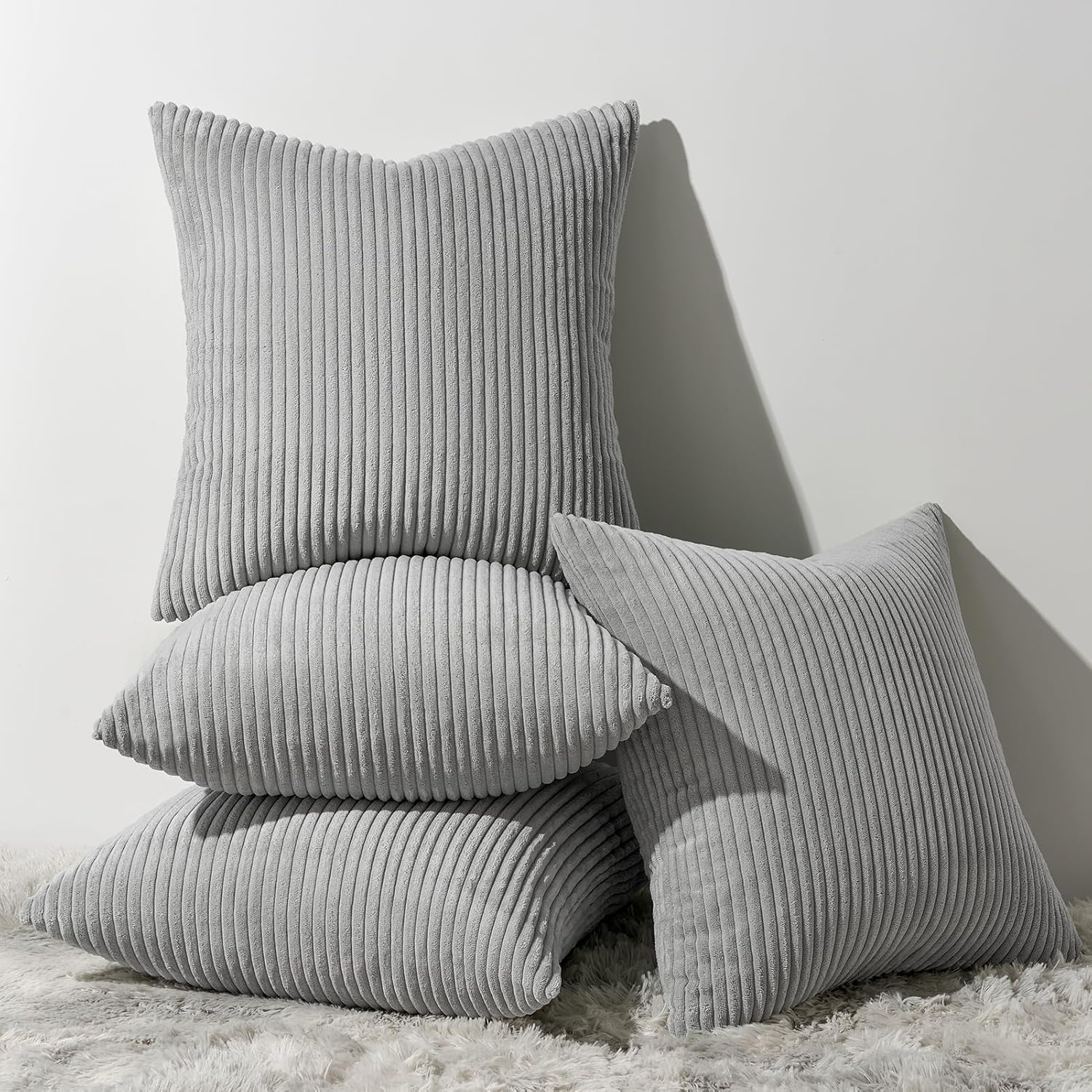 Decorative Throw Pillow Covers, Set of 4 Soft Velvet Cushion Cases for Farmhouse - Picture 139 of 181